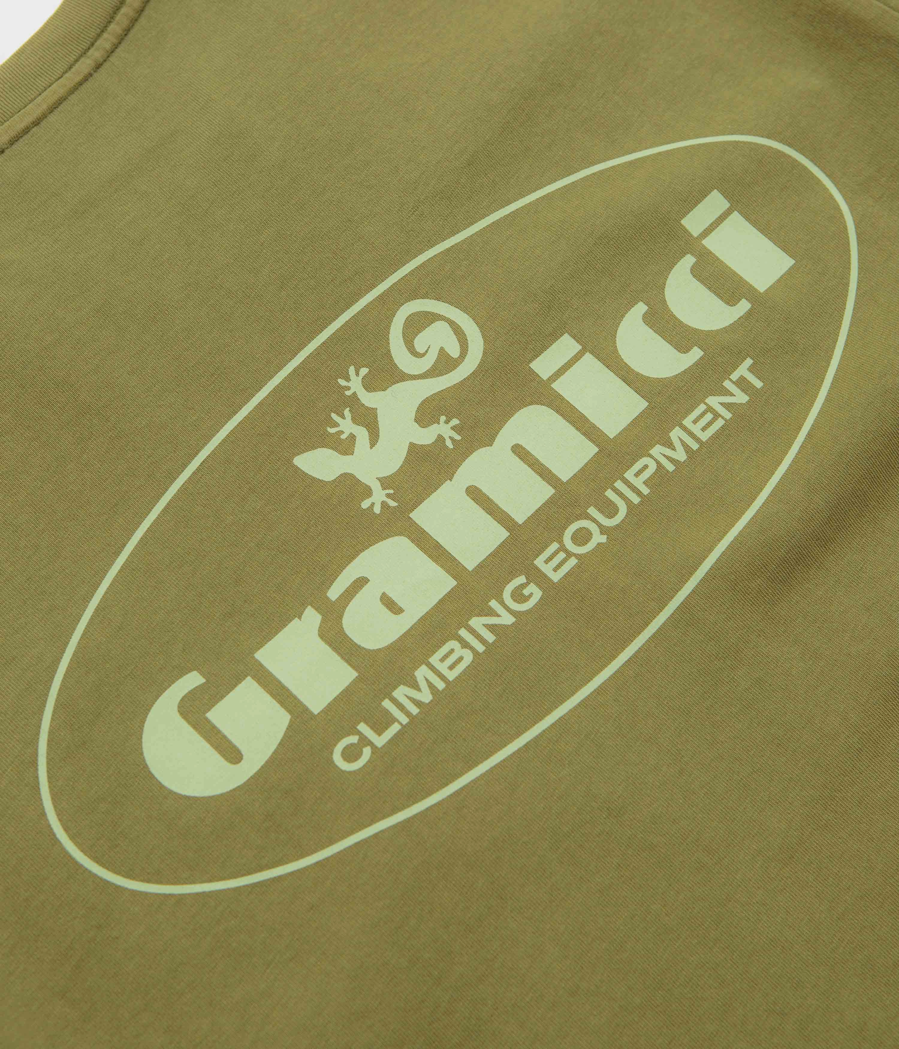 Multi Panel Structure Chic Vibe Gramicci Climbing Equipment T-Shirt - Pistachio Pigment