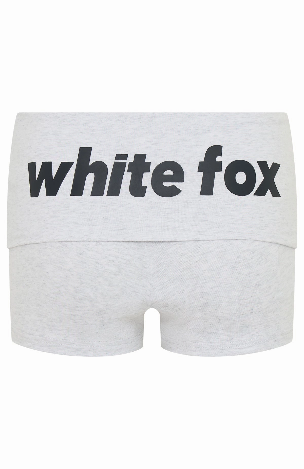 From The Archives Gigi Fold Over Booty Shorts Grey Marle Travel Comfort Comfy Feel