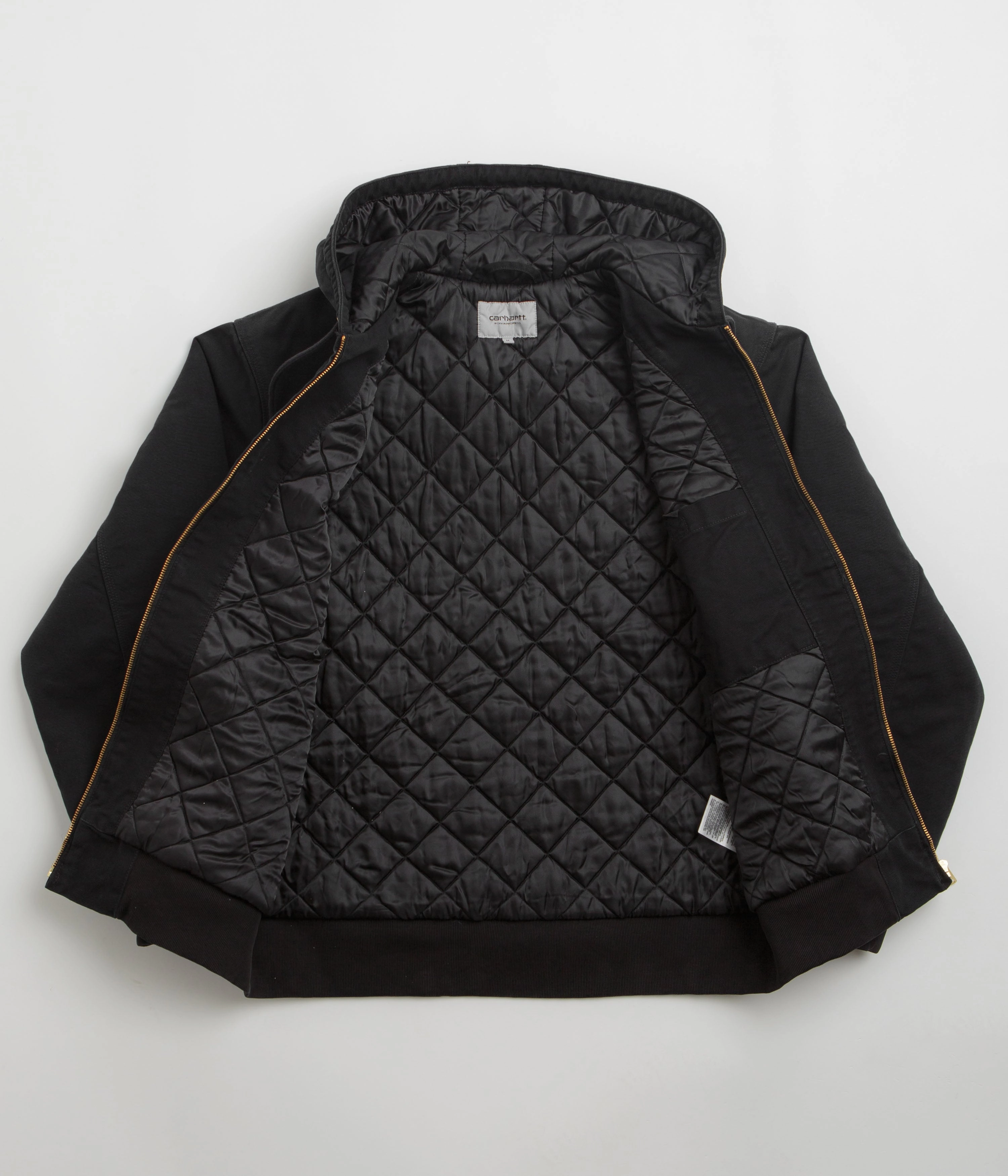 Minimal Travel Look Carhartt OG Active Jacket - Black / Black Stone Canvas