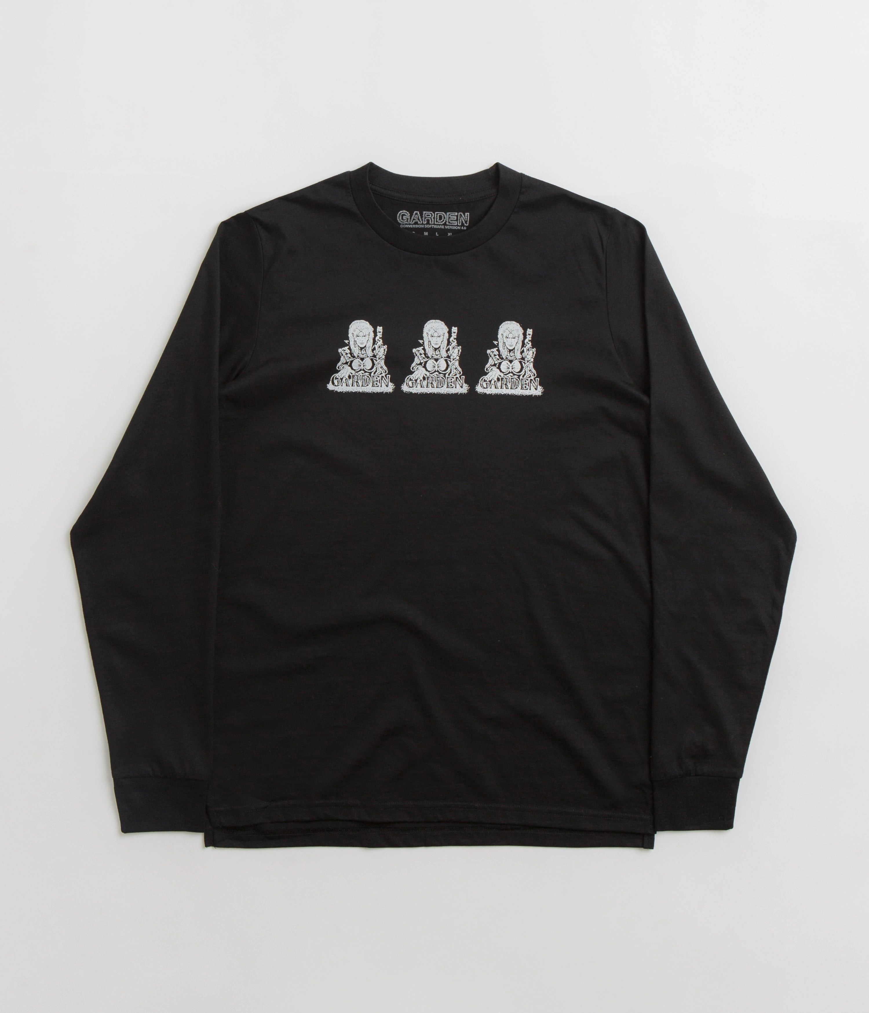 Garden Raiders Long Sleeve T-Shirt - Black Timeless and Chic Quick Fit