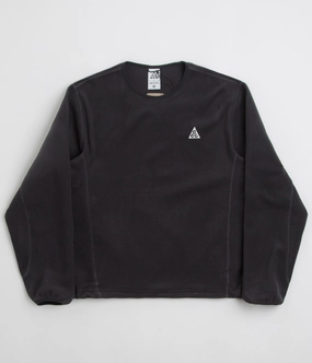 Nike ACG Wolf Tree Crewneck Sweatshirt  - Black / Anthracite / Summit White Layered Look Stylish Knitwear