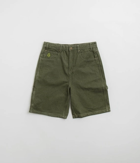 Butter Goods Weathergear Denim Shorts - Faded Army Sleek Stretch TaglessLabeling