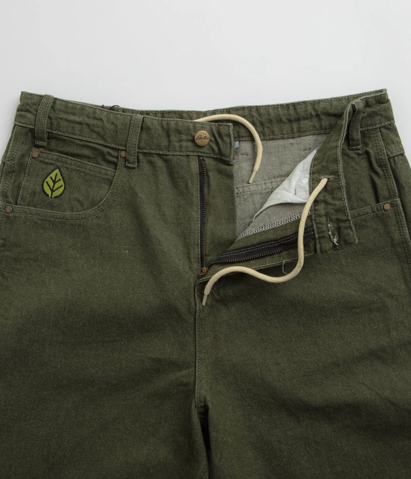 Butter Goods Weathergear Denim Shorts - Faded Army shrink-resistant Stylish Outfit