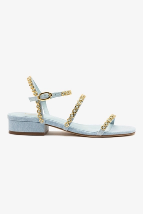 Happy Walk City Wander Milanina Flat Sandal In Maya Denim