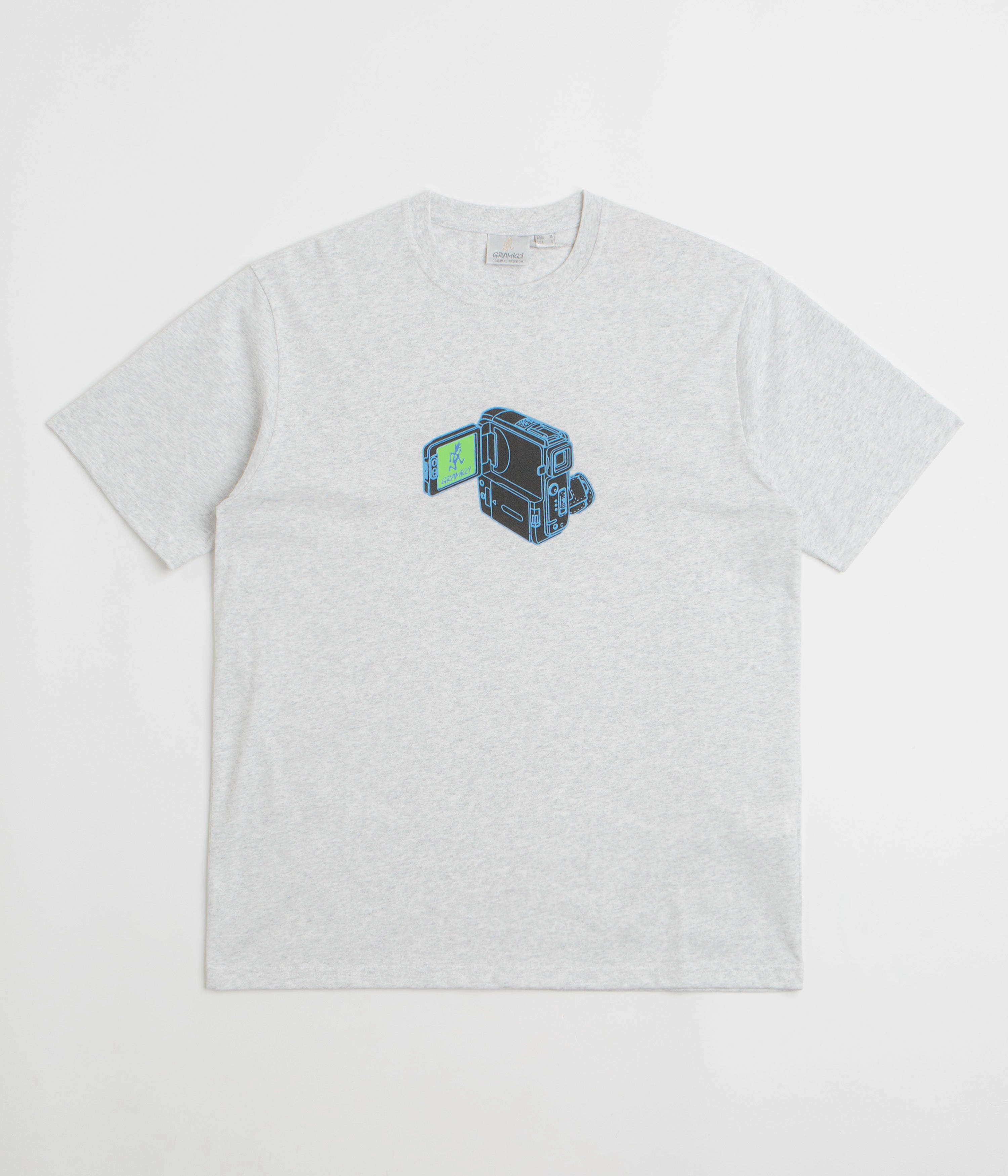 Gramicci Camcorder T-Shirt - Heather Ash OversizedSilhouette
