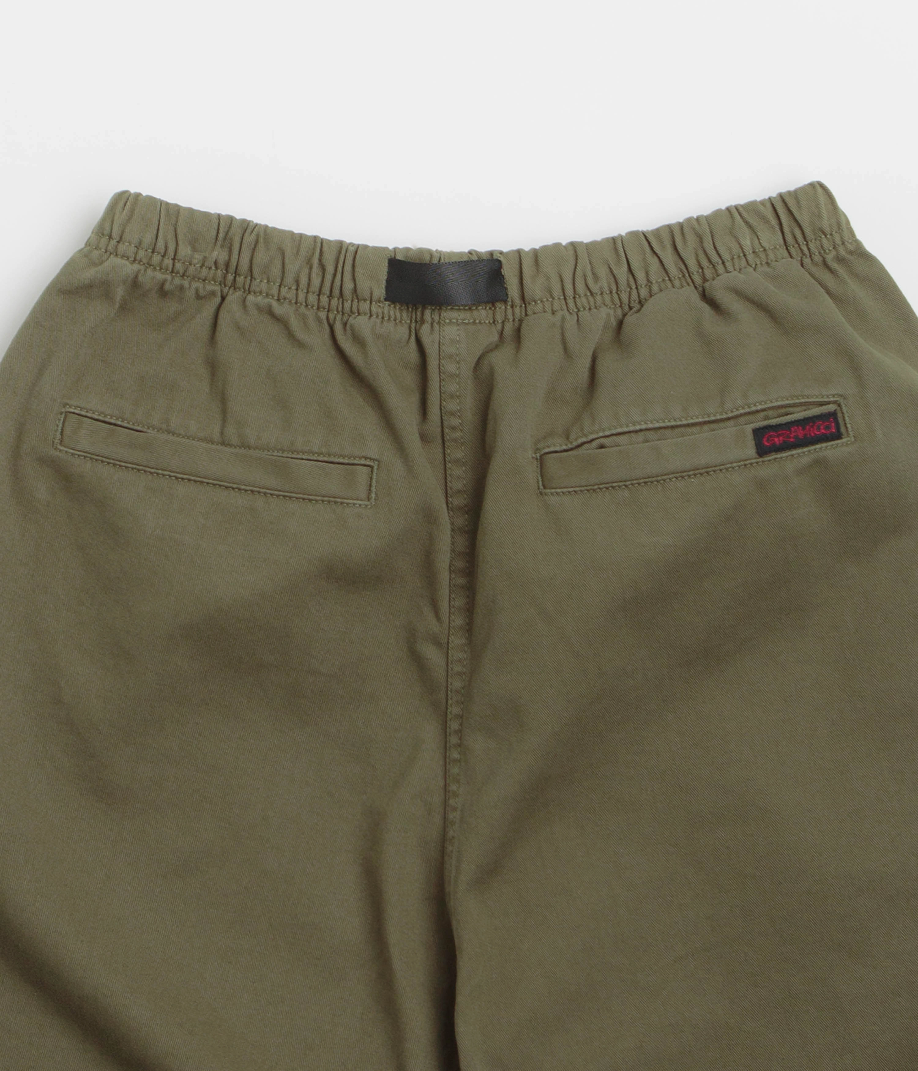 Gramicci G-Shorts - Olive Odor Resistant Treatment Walk Easy