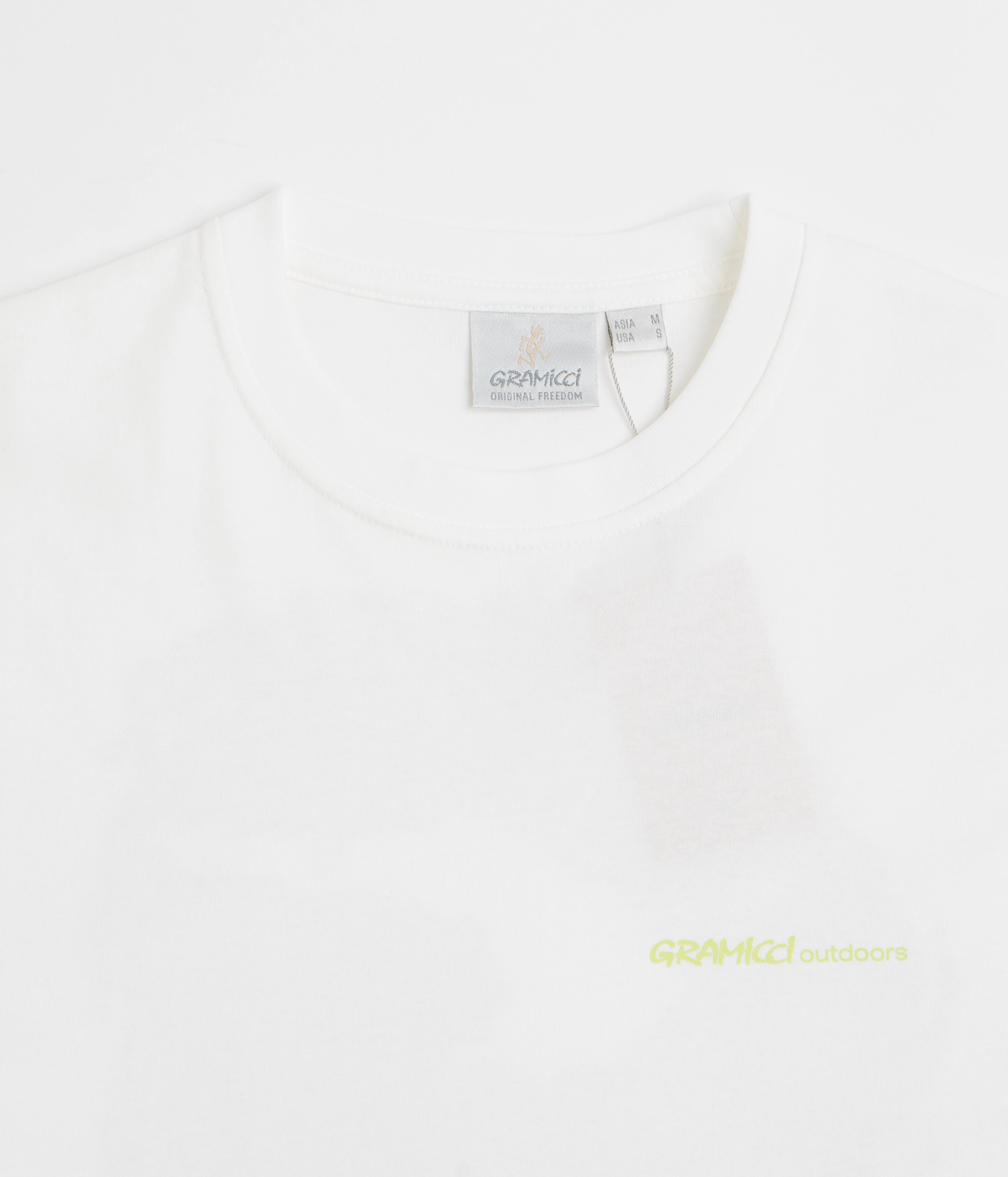 Short sleeved breeziness Gramicci Hurricane T-Shirt - White