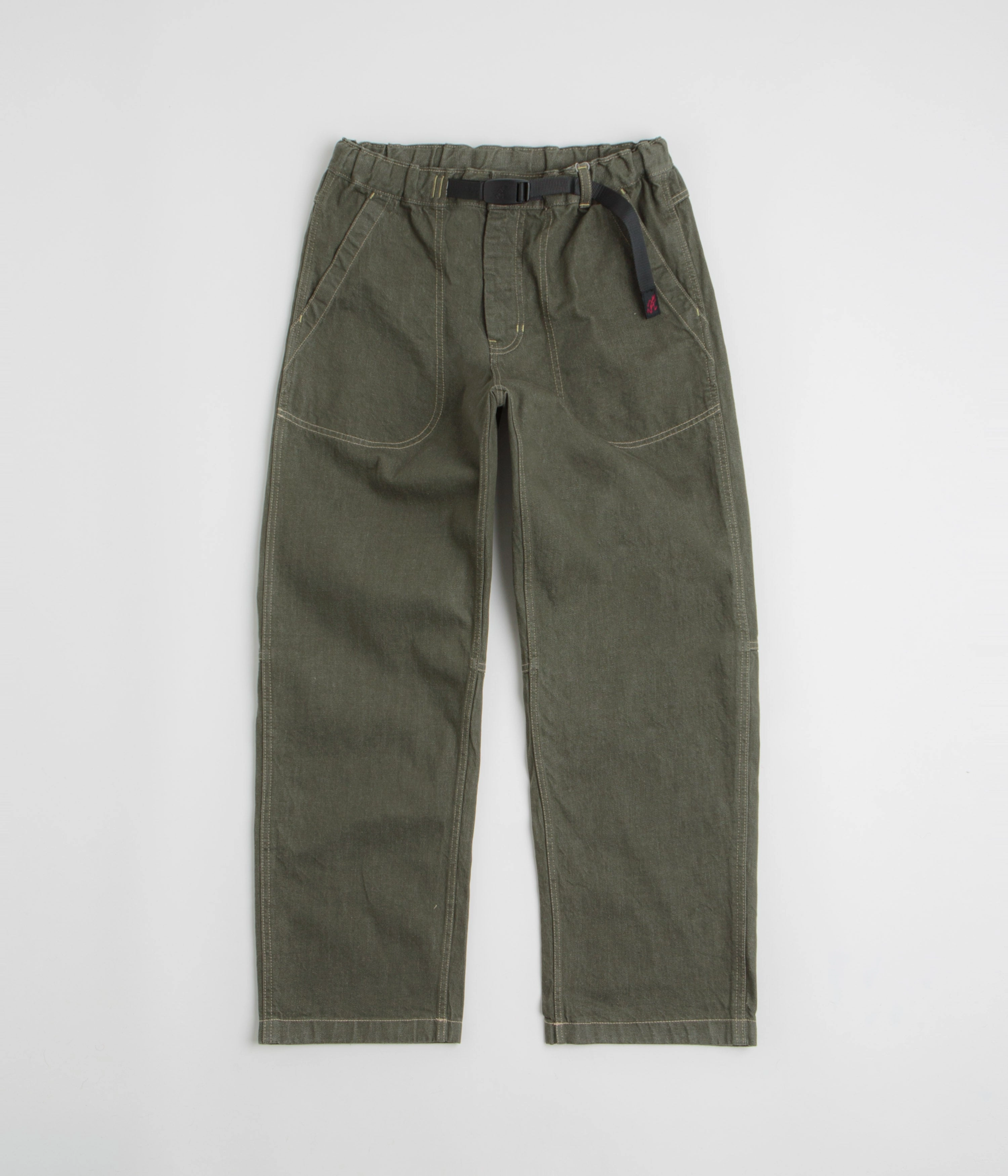 QuickReleaseBuckle Gramicci Japanese Slub Denim Pants - Dark Sage