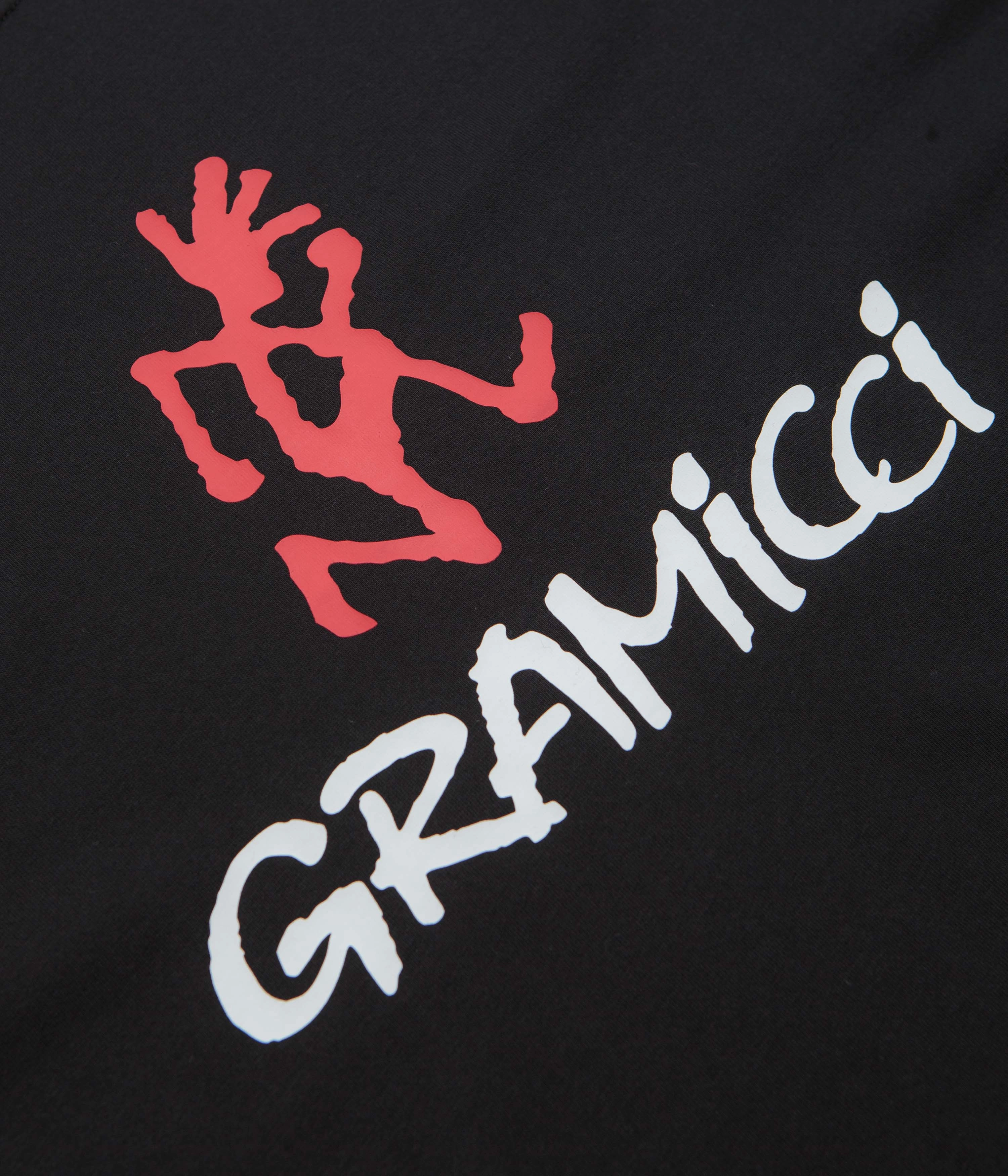 Gramicci Logo T-Shirt - Black Cold Wash Optimized Perfect Comfort