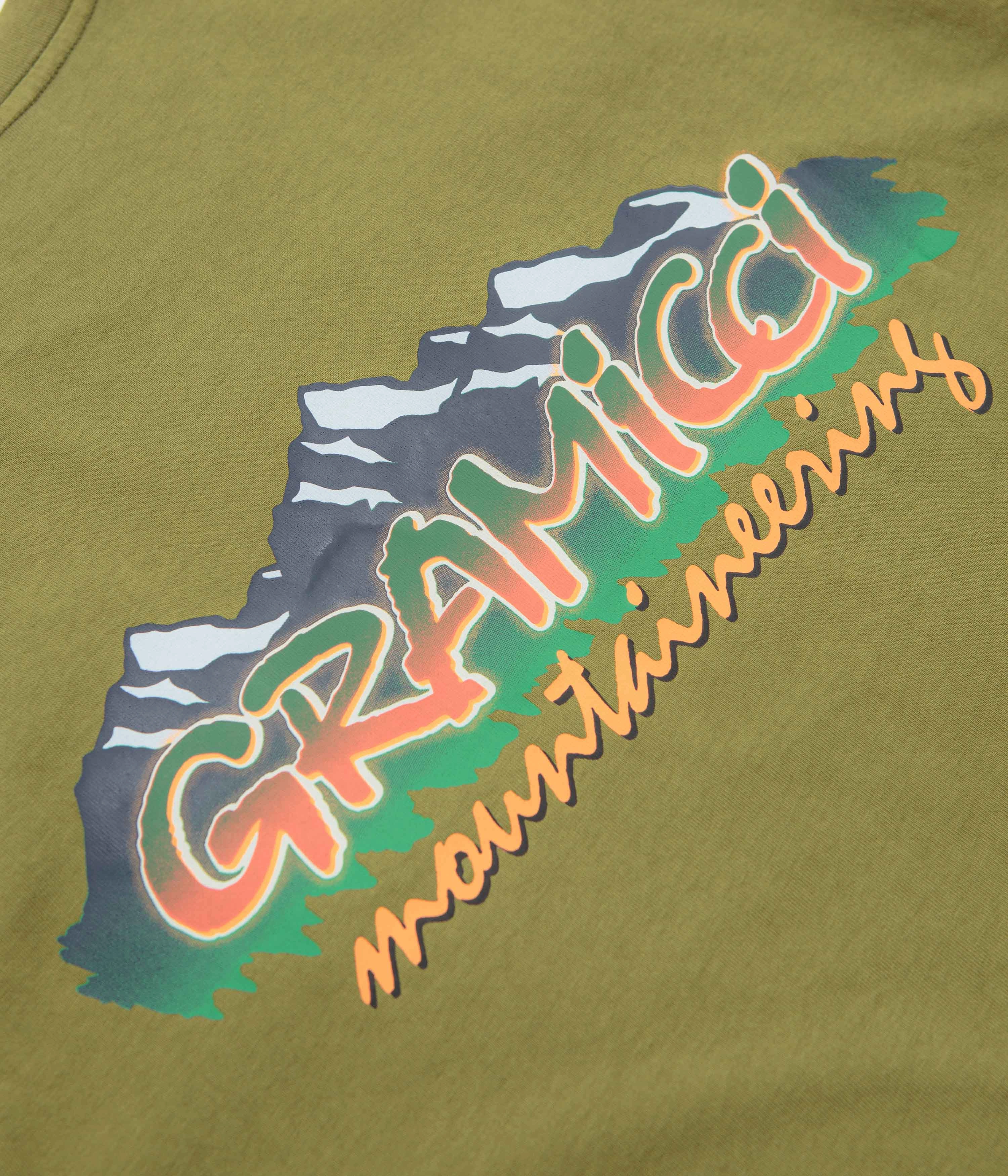 Bright and Bold Gramicci Mountaineering T-Shirt - Pistachio Pigment