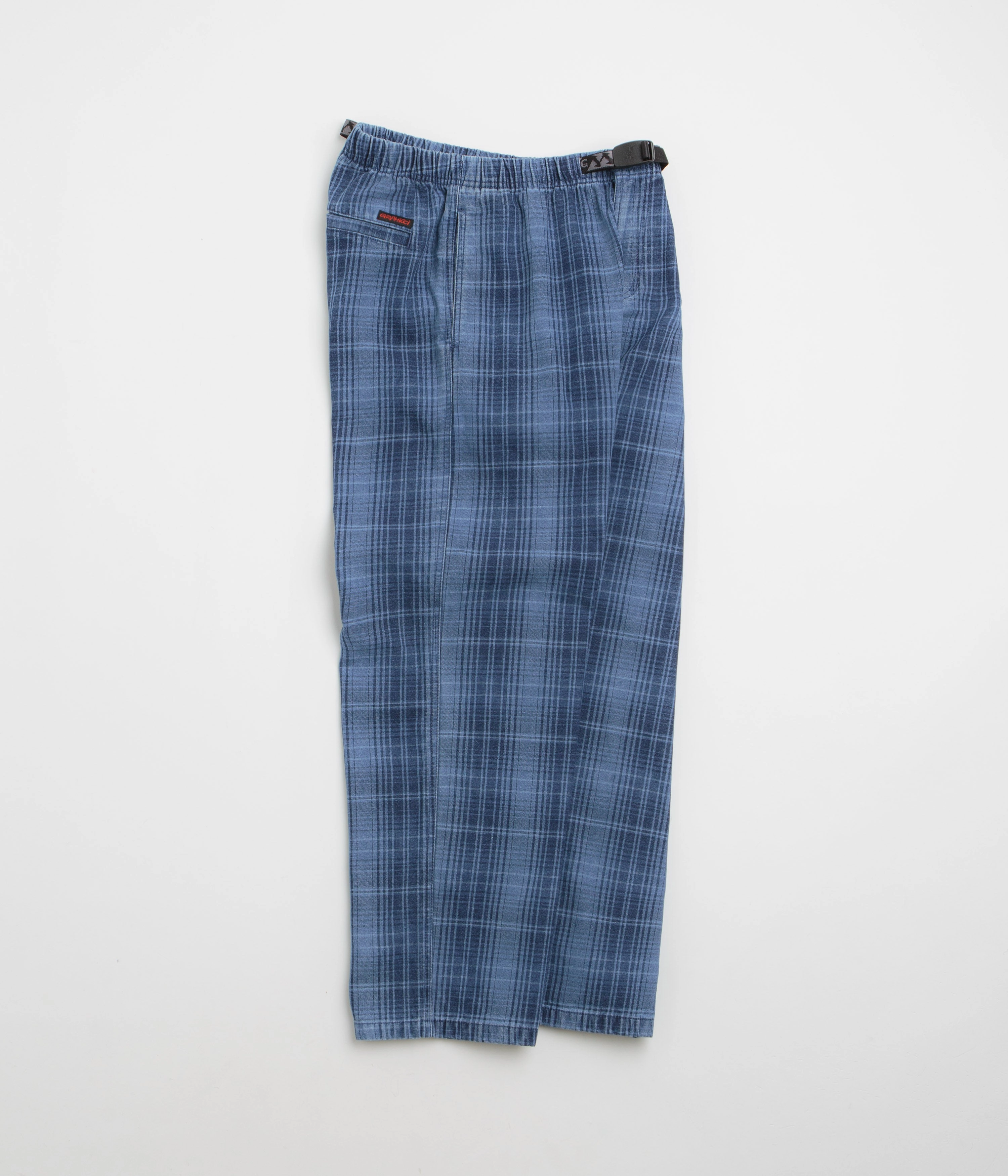 Easy Comfort Gramicci O.G. Denim Plaid Pants - Indigo Checkered Plaid
