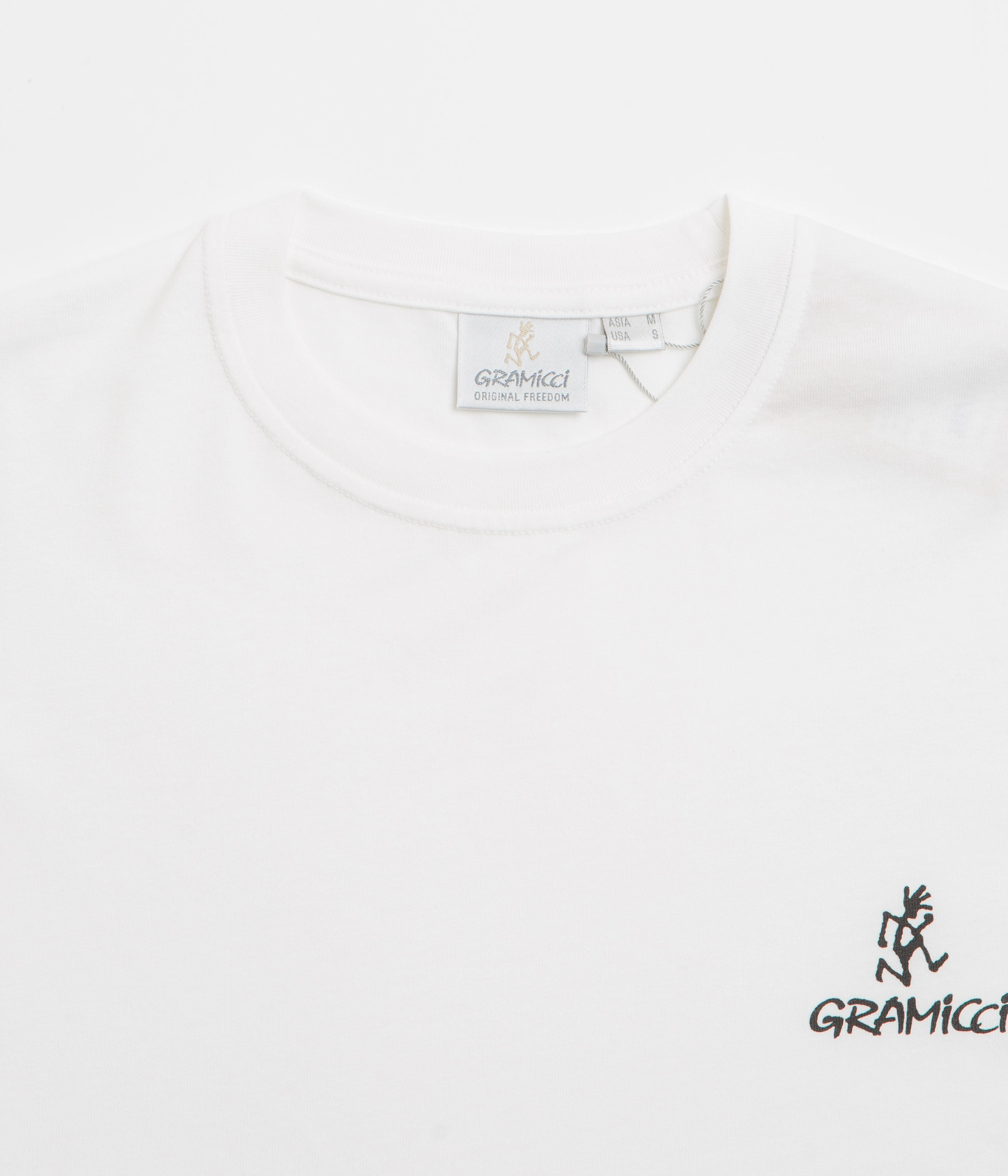 Gramicci One Point Logo T-Shirt - White Garment Dyed Finish
