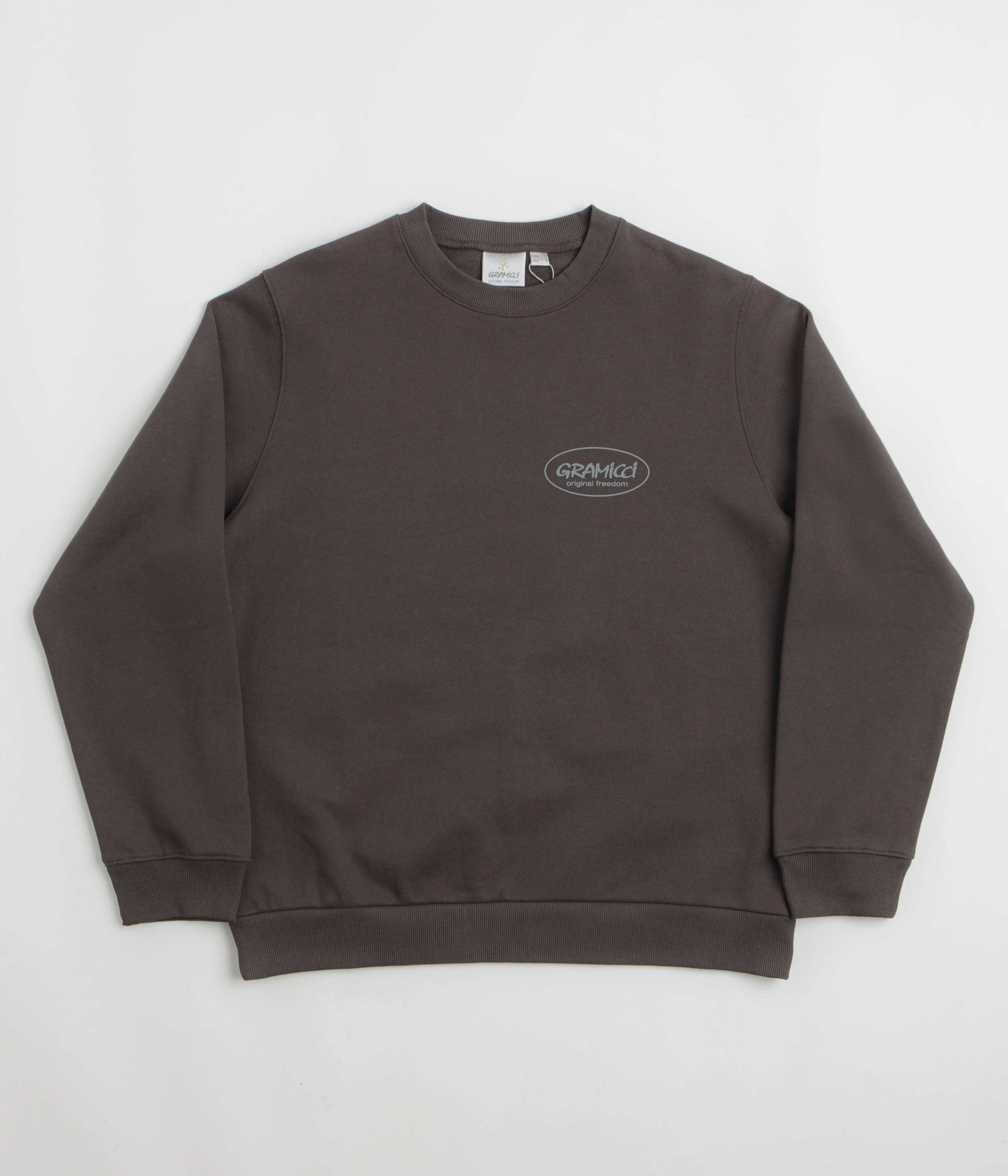 All-Purpose Knit Perfectly Cozy Gramicci Original Freedom Crewneck Sweatshirt - Deep Brown