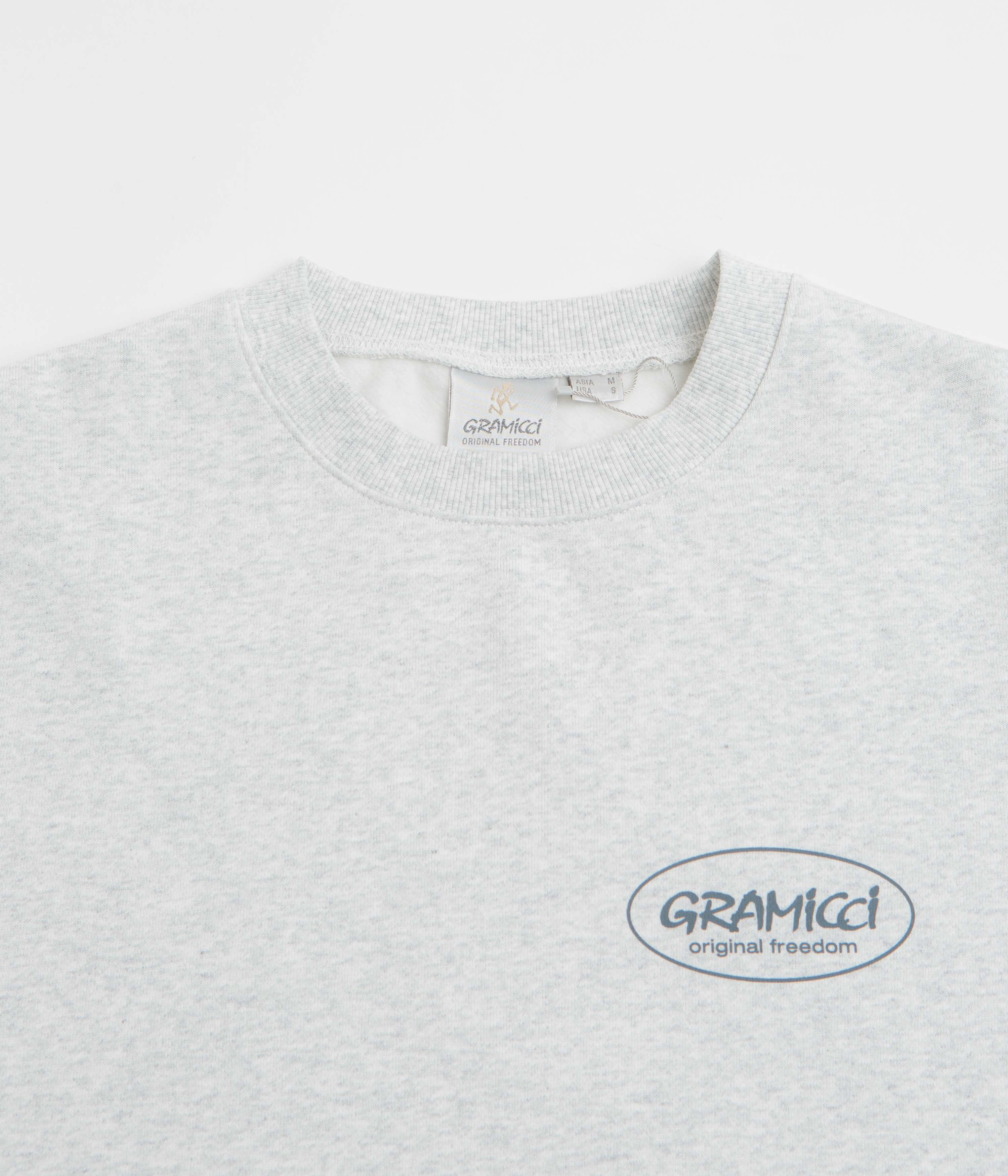 Casual Knit Layer Effortless Layer Gramicci Original Freedom Crewneck Sweatshirt - Heather Ash