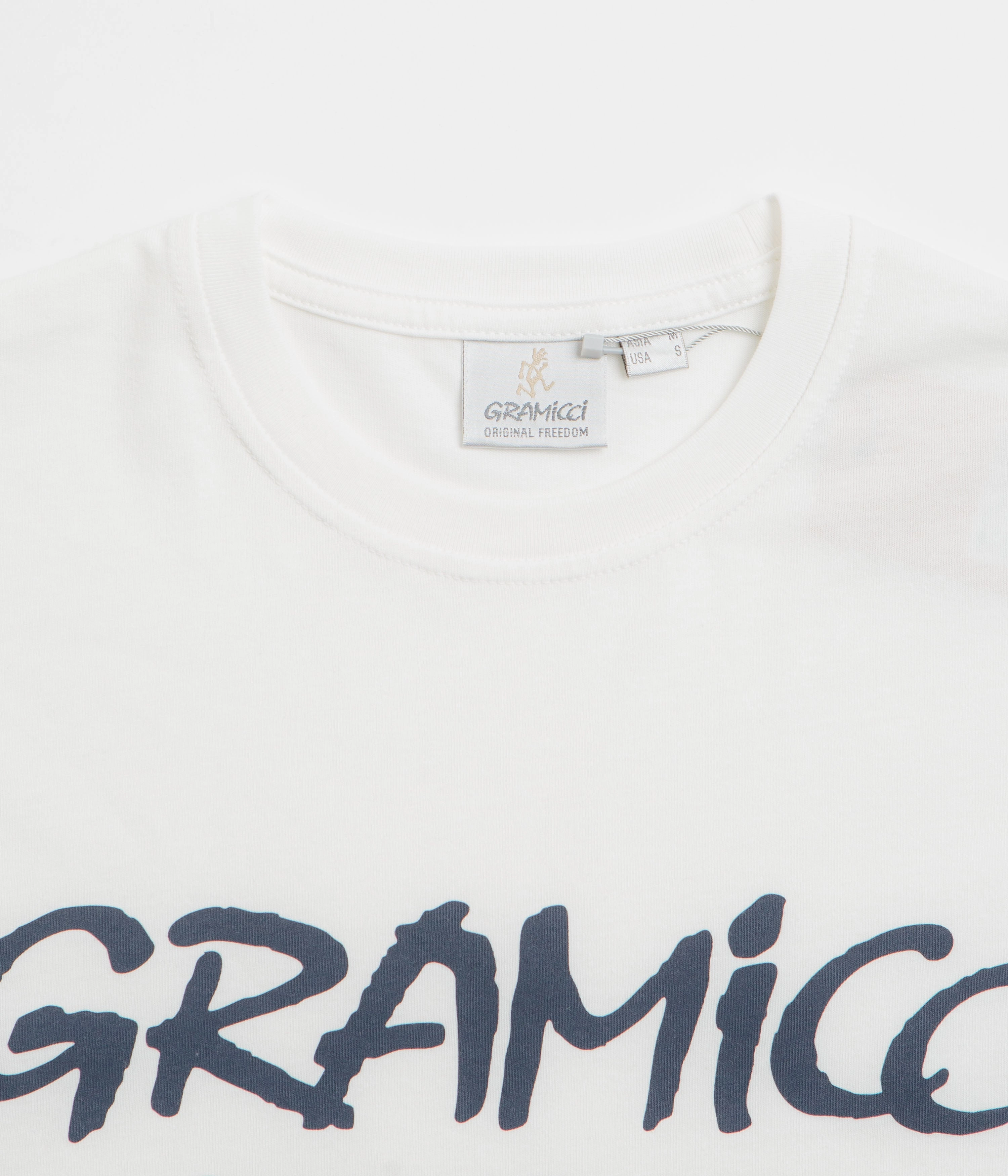 Anti microbial coating Gramicci Original Freedom Logo T-Shirt - White