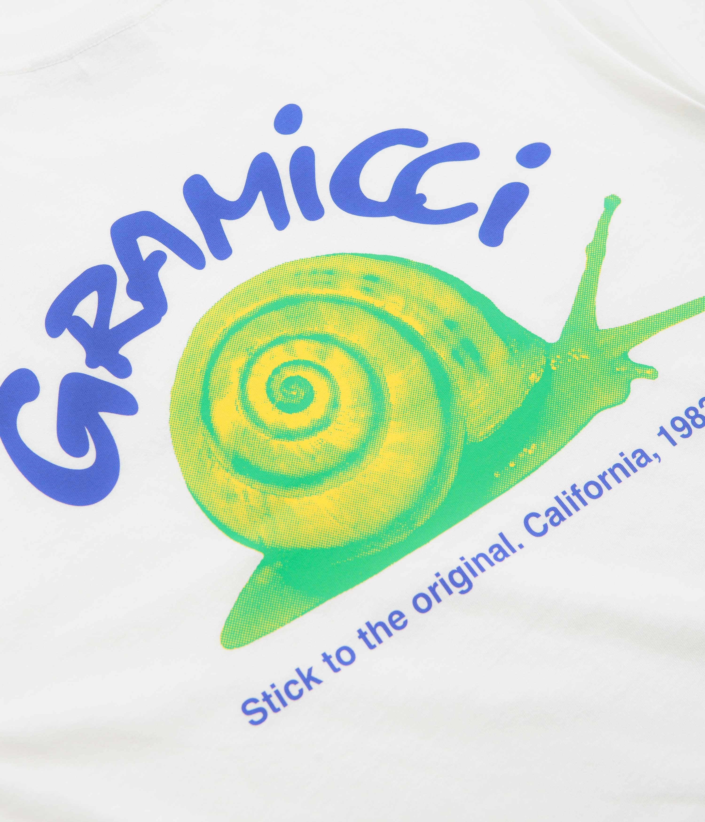 Eye-Catching Gramicci Snail T-Shirt - White