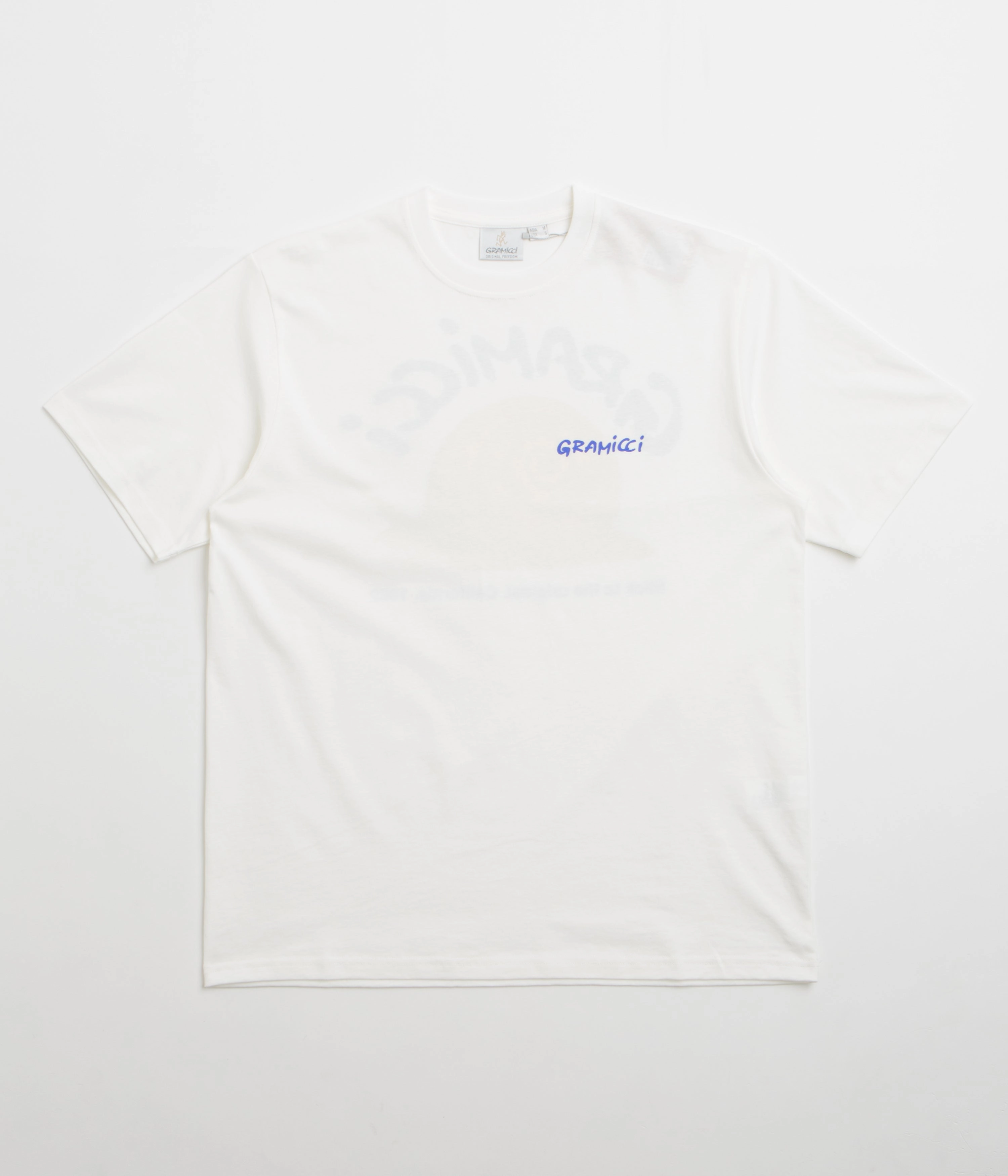 Gramicci Snail T-Shirt - White Smart Comfort Oversized Cut