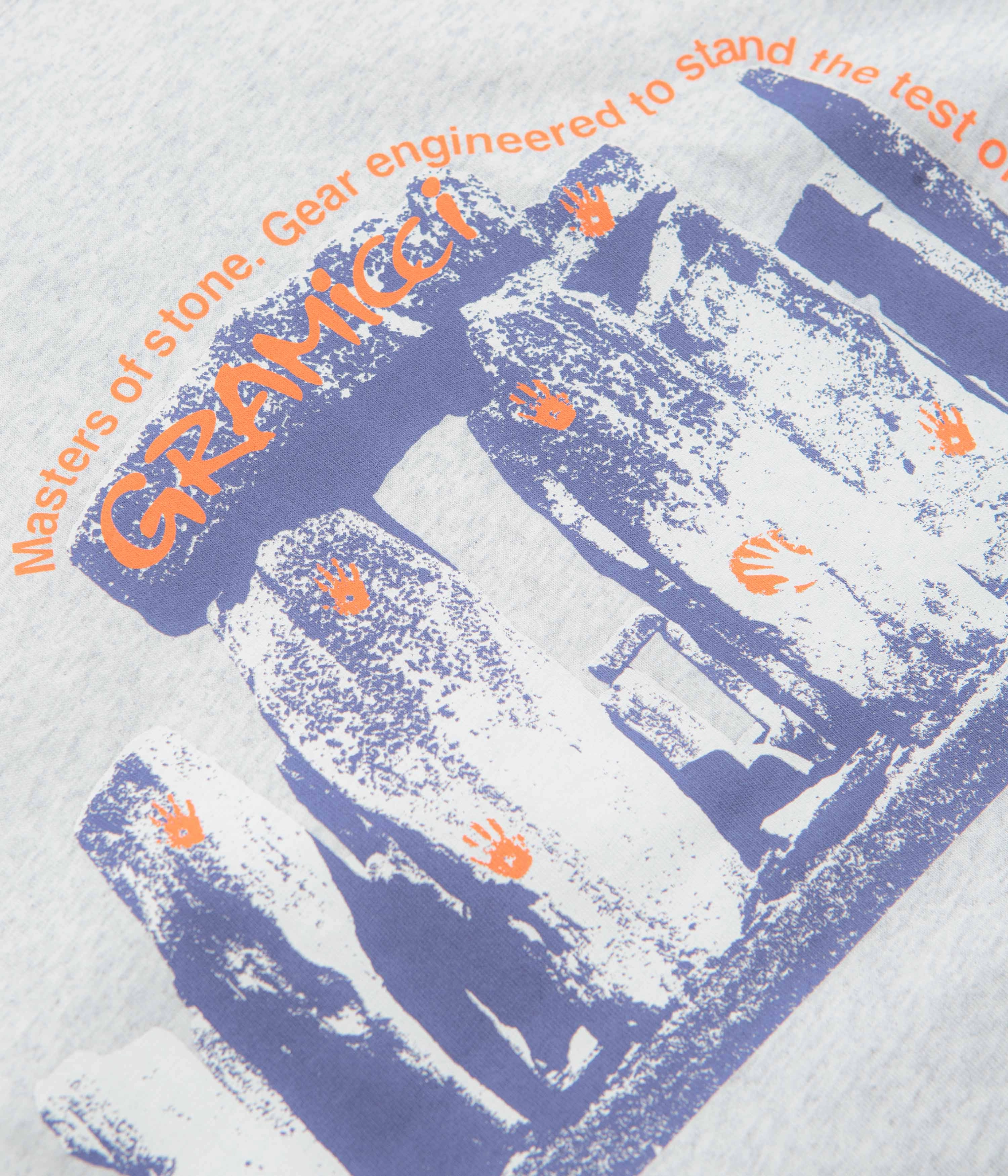 Gramicci Stonehenge T-Shirt - Grey Heather Anti Static Fabric quick-drying
