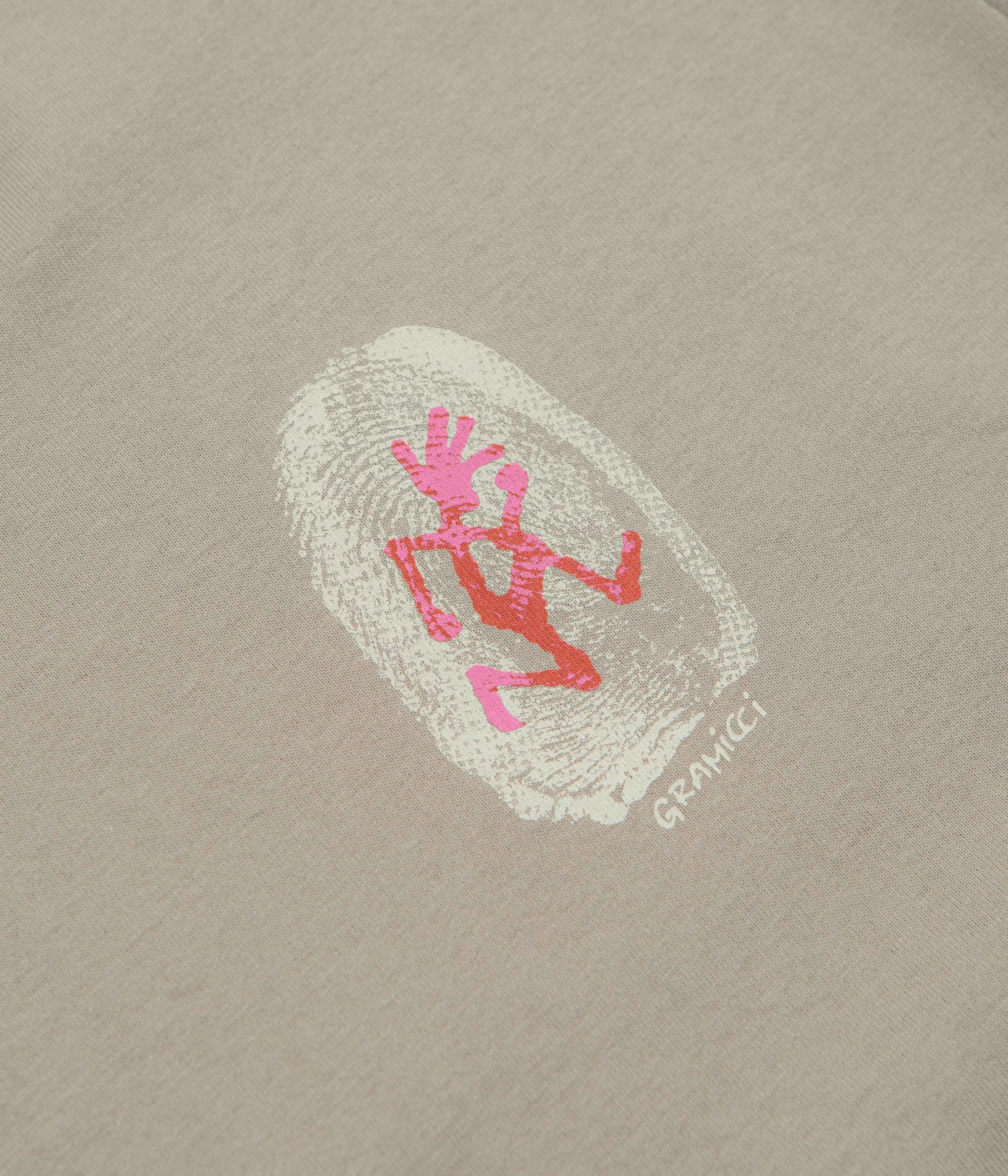 Gramicci Thumbprint T-Shirt - Khaki Easy-Going Style Active Comfort Style