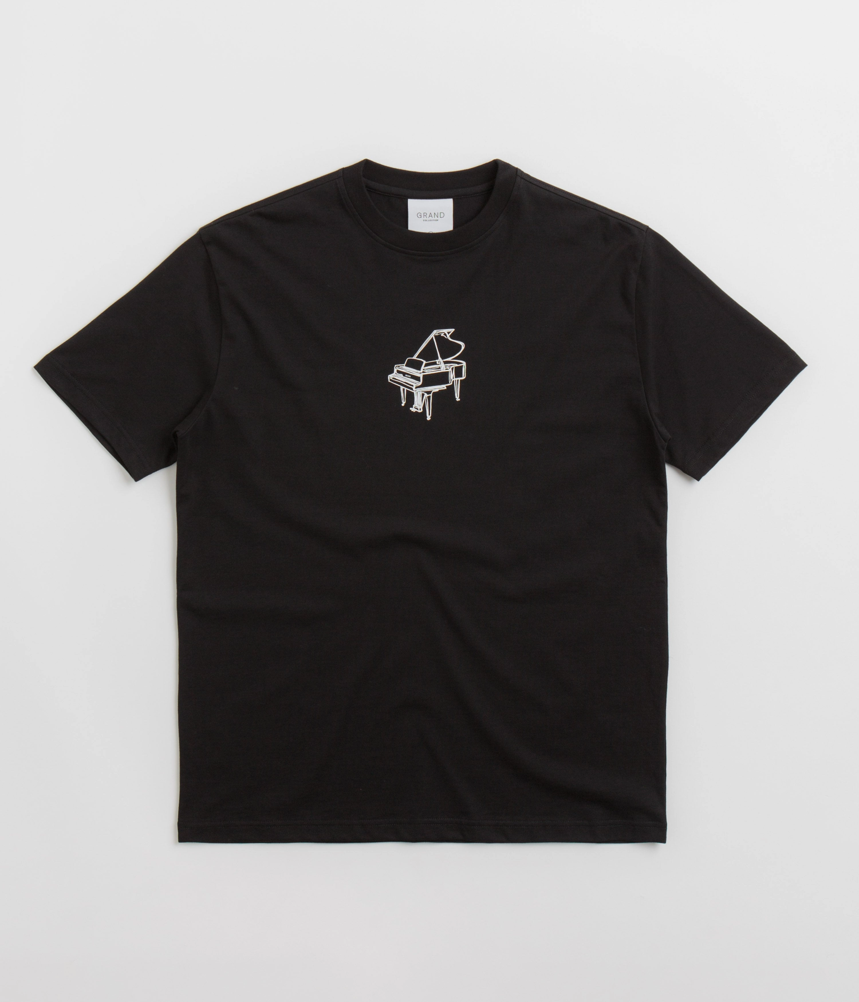 Grand Collection Grand Piano T-Shirt - Black Durable Stitching