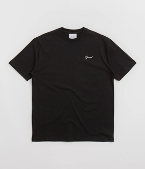 Grand Collection Script T-Shirt - Black / Black Popular