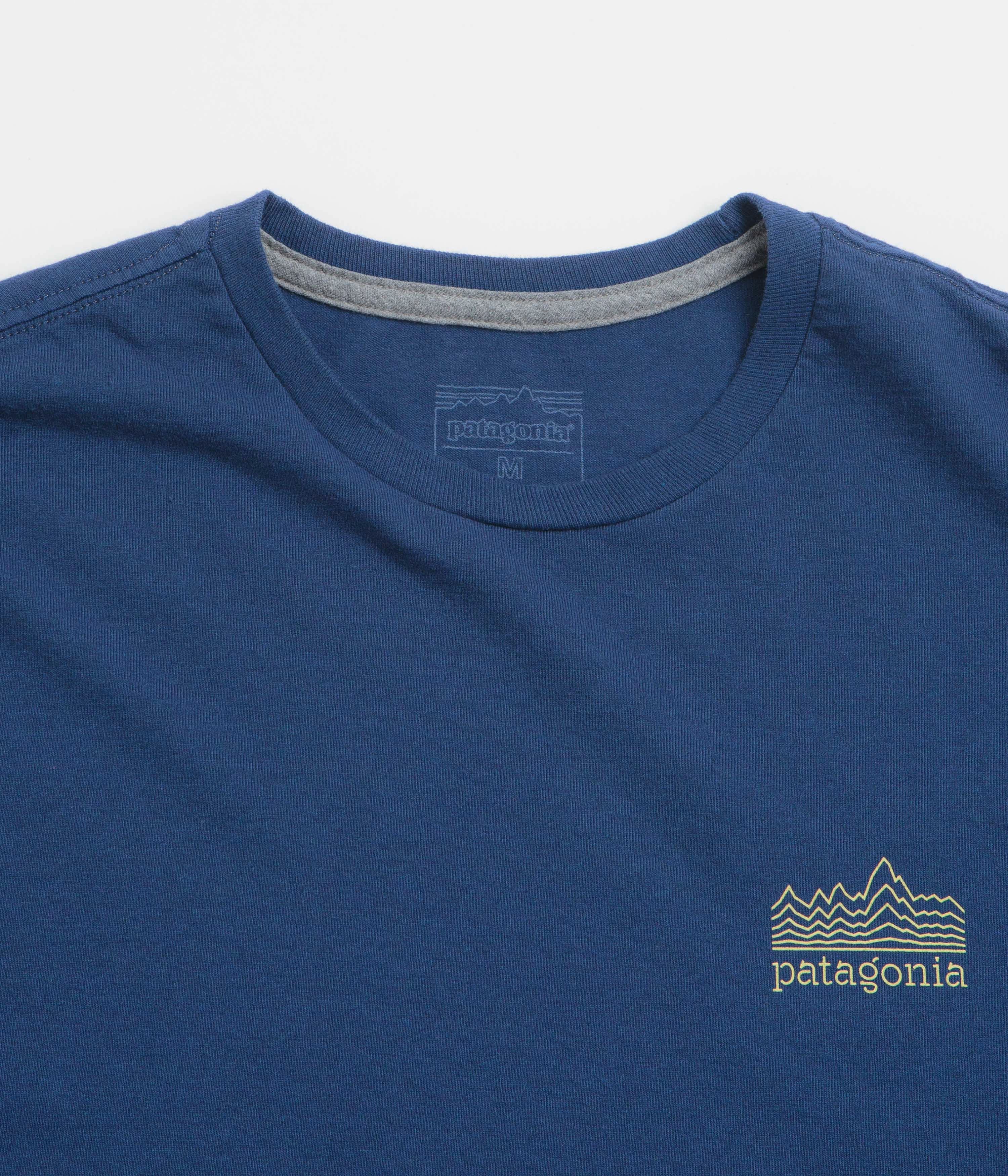 Patagonia Strataspire Responsibili-Tee T-Shirt - Clement Blue Smart Fit