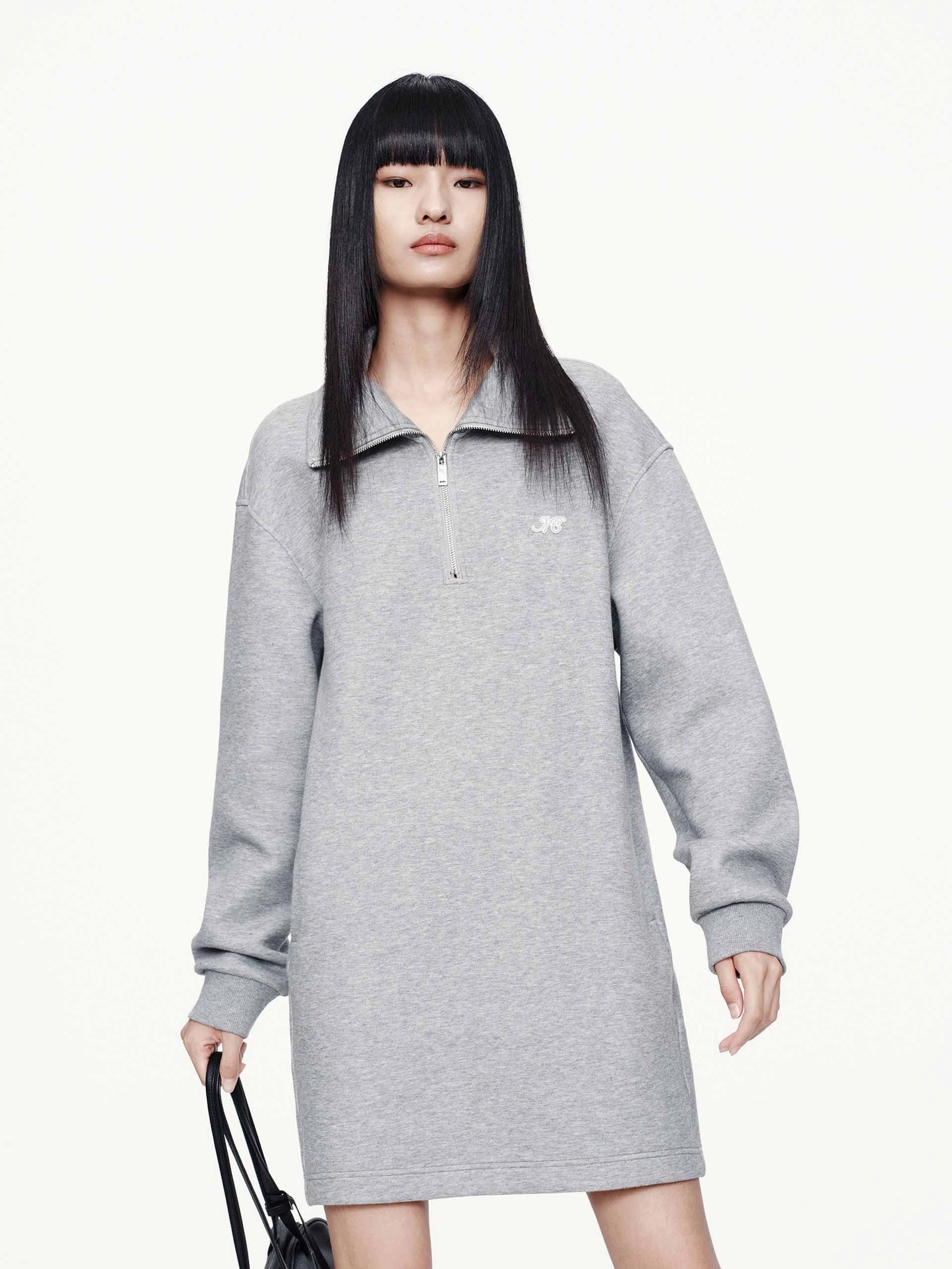 Half Zipper Jumper Dress Must Have Relax Motion