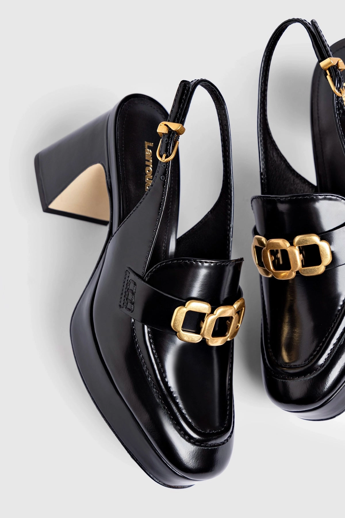 Harrington Loafer Low In Black Box Leather Wood Path Coffee Lane