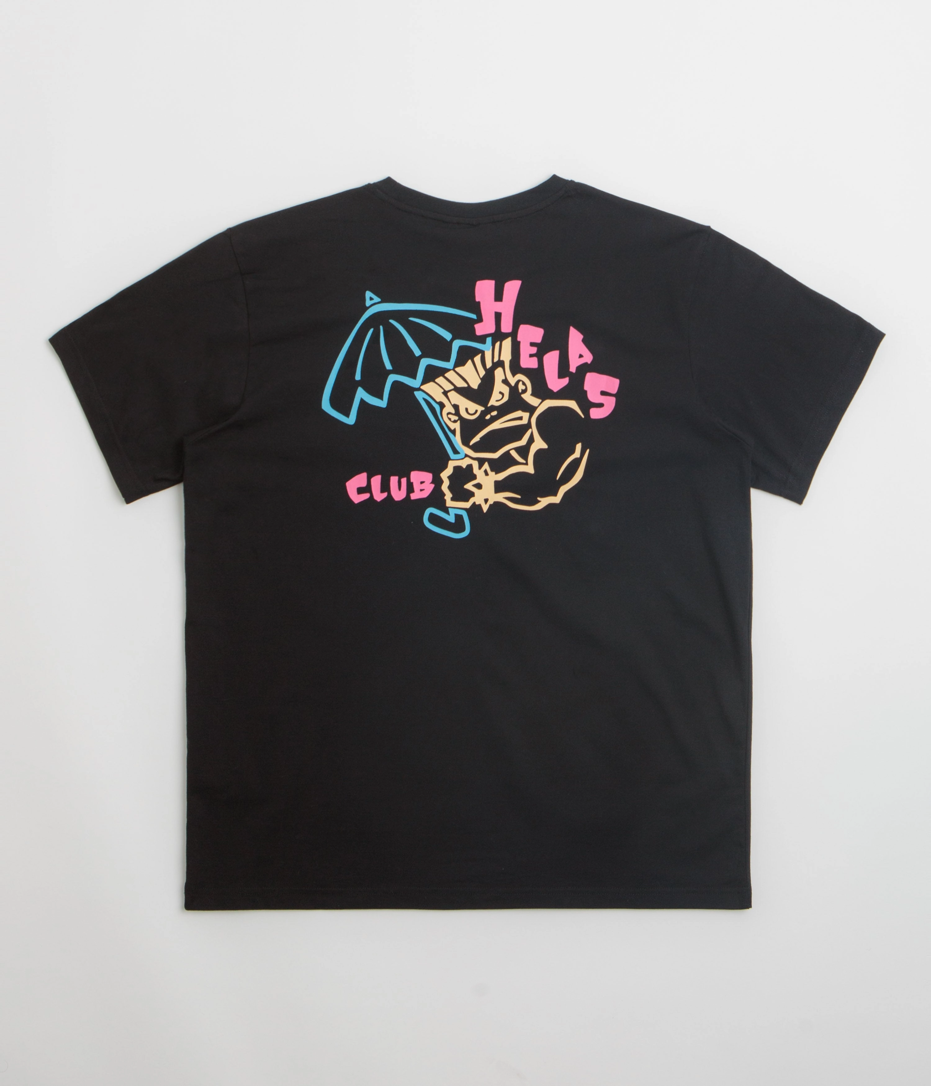 Comfortable Layer Anti-bacterial Helas Bad T-Shirt - Black