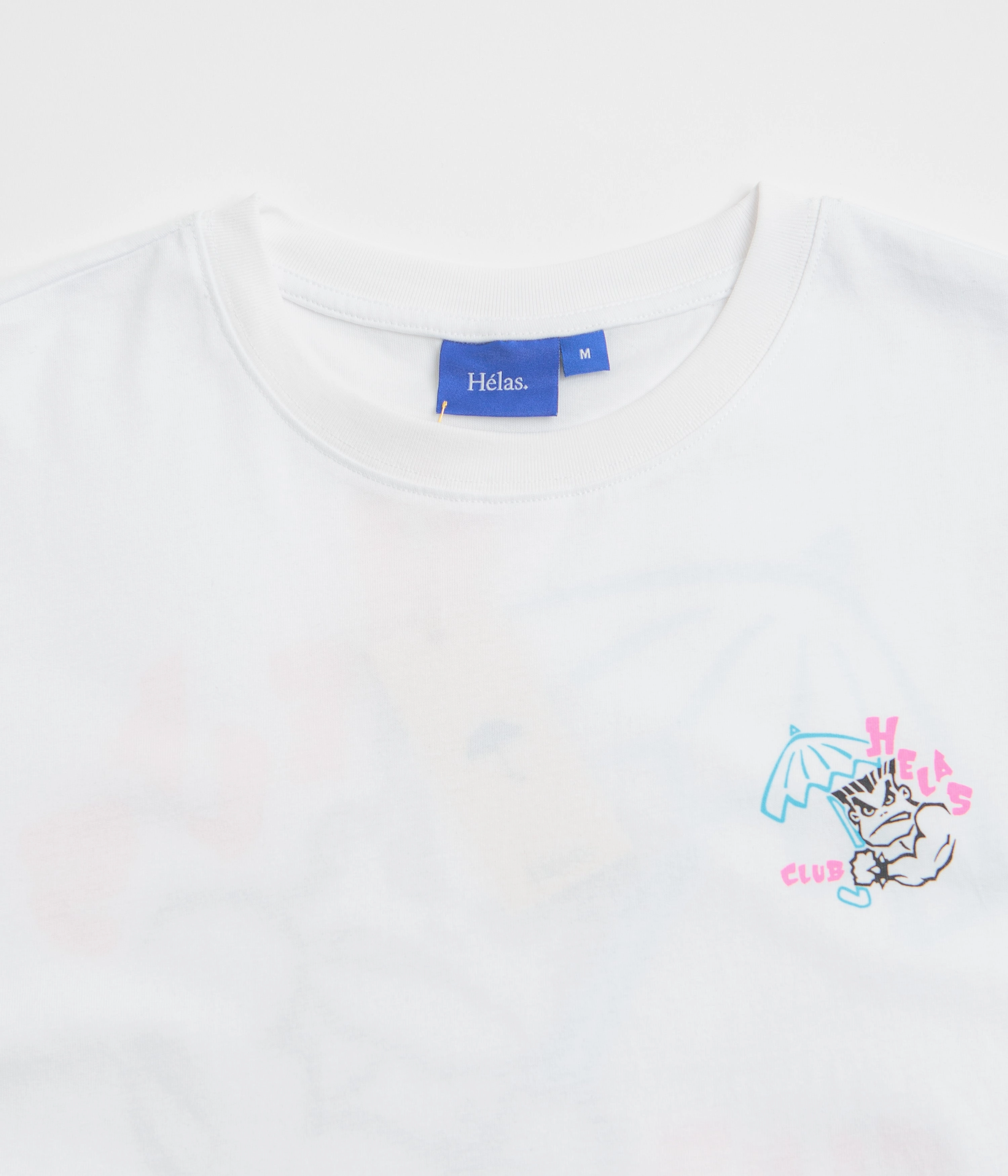 Breathable Material Smooth Jersey Texture Helas Bad T-Shirt - White