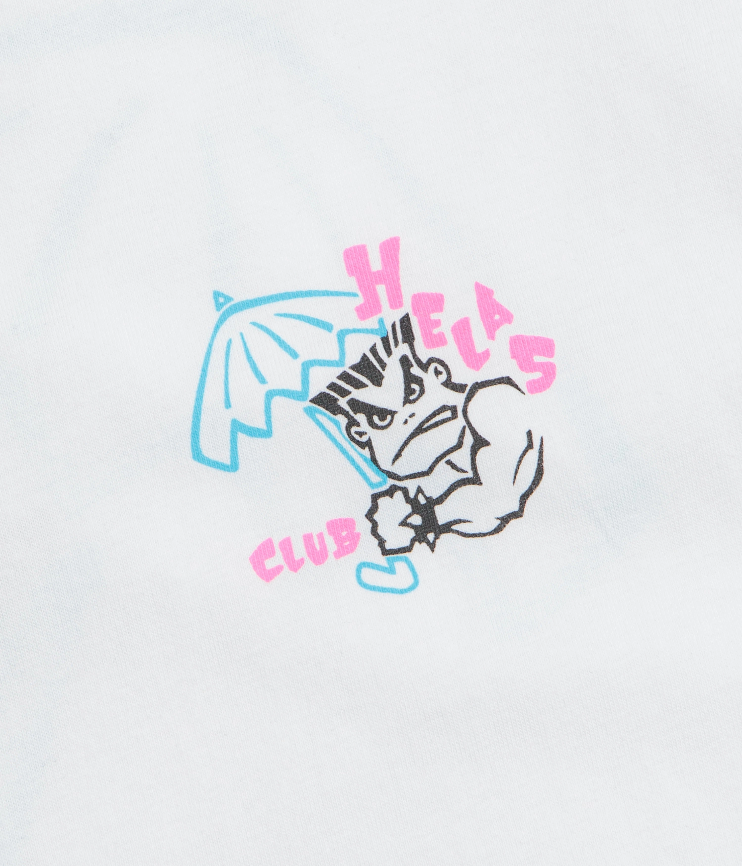 Helas Bad T-Shirt - White Heat Transfer Printing Minimal Look