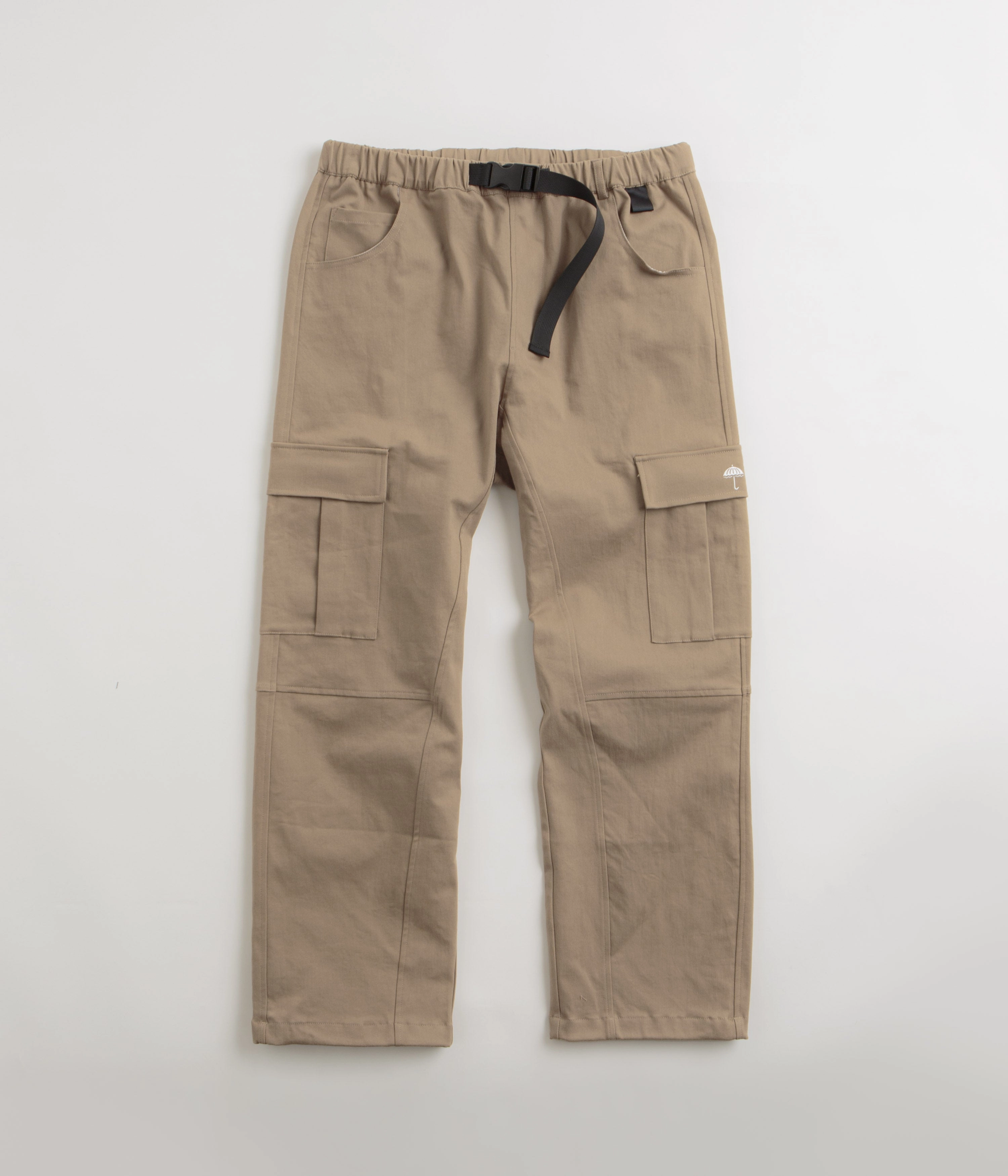 Helas Buck Cargo Pants - Beige Stretching Fit Seamless Design