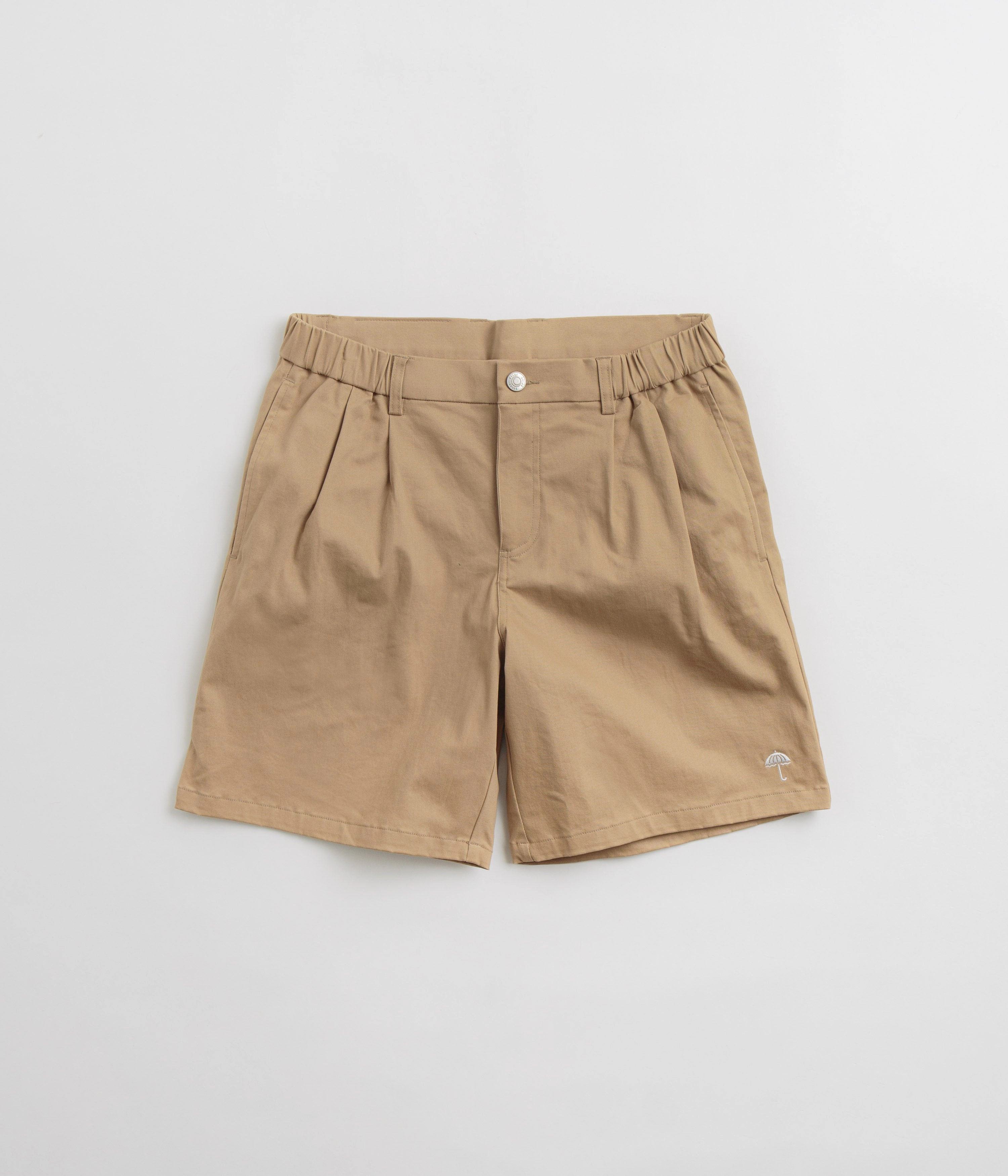 color - fast Festival wear Helas Classic Pince Shorts - Beige