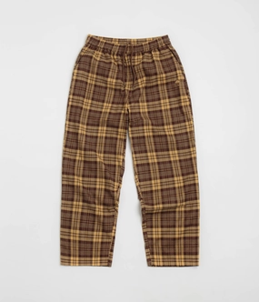 All Day Comfort Fit Travel Wear Helas Flaner Pants - Brown