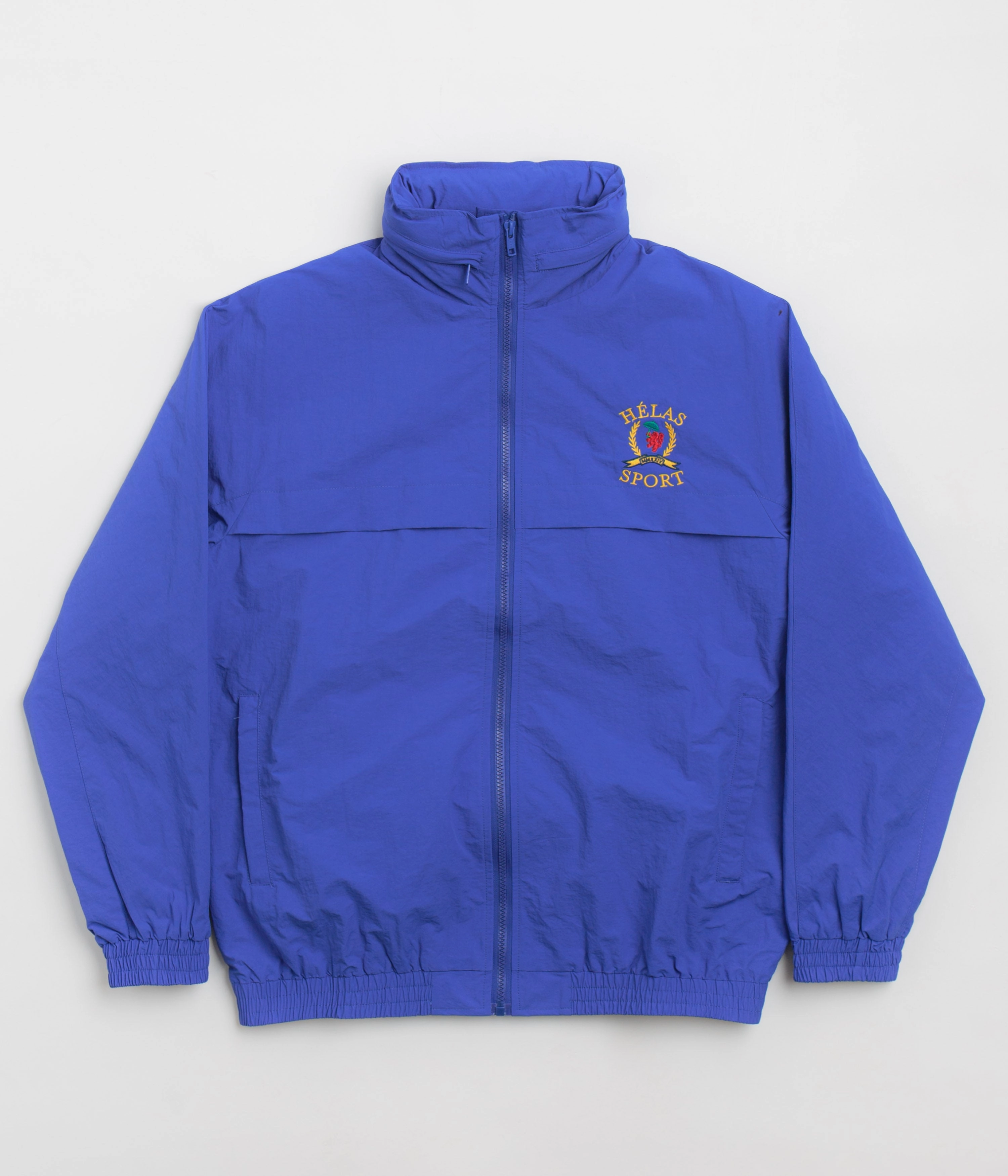Sleek Layer Look Quick Release Fasteners Helas Helas Sport Tracksuit Jacket - Blue