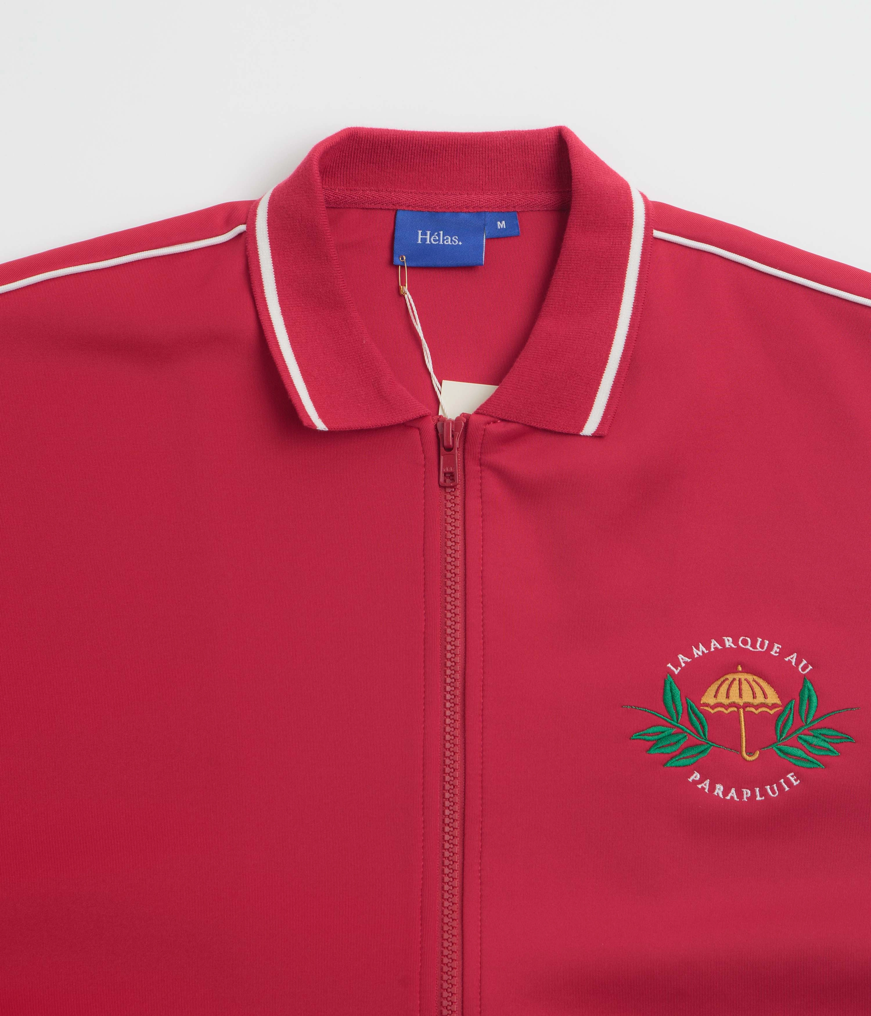 Helas La Marque Tracksuit Jacket - Burgundy Quick Dry Material ConvertibleCollar