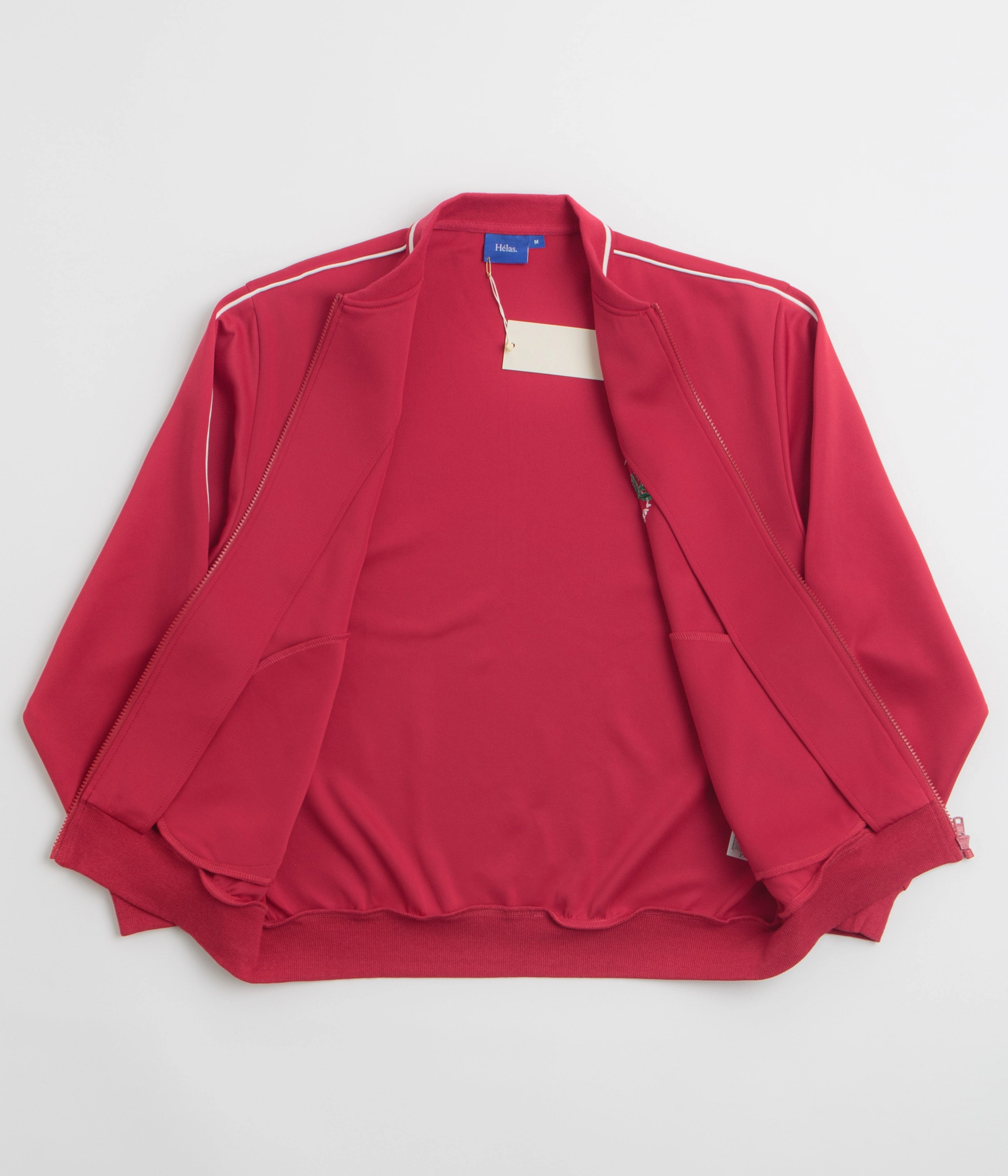 Reused Cloth Helas La Marque Tracksuit Jacket - Burgundy