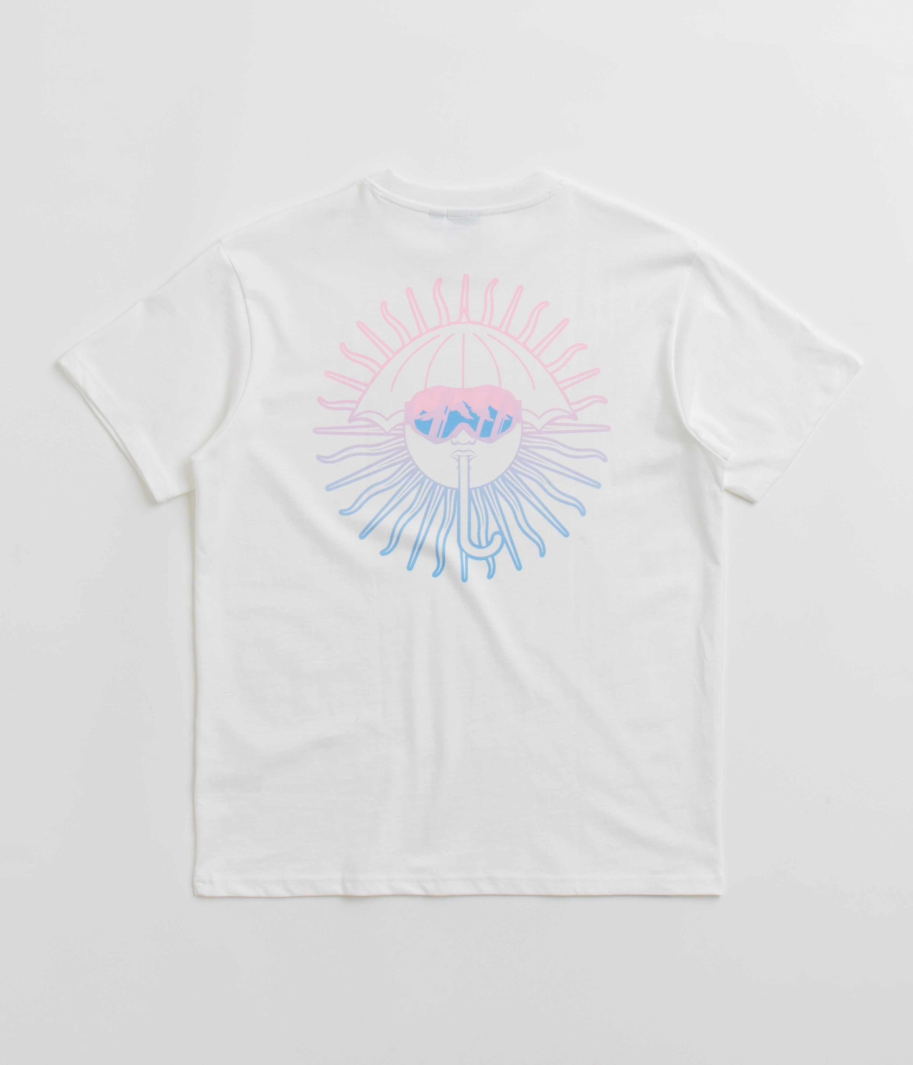 Helas Mask T-Shirt - White Reinforced Shoulder Seams Slim Fit Design
