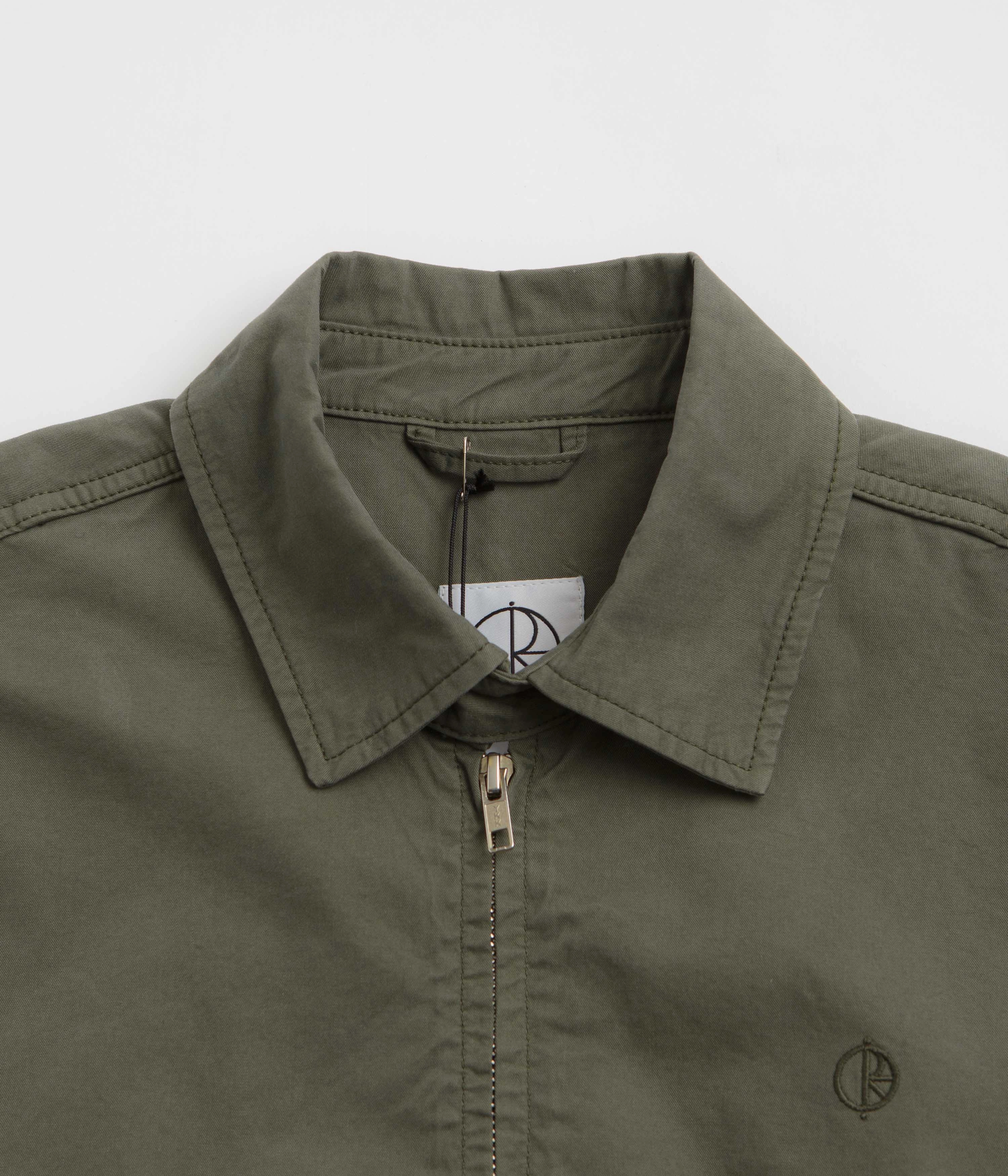 Wrinkle Free Material Slim Fit Design Polar Nick Jacket  - Grey Green