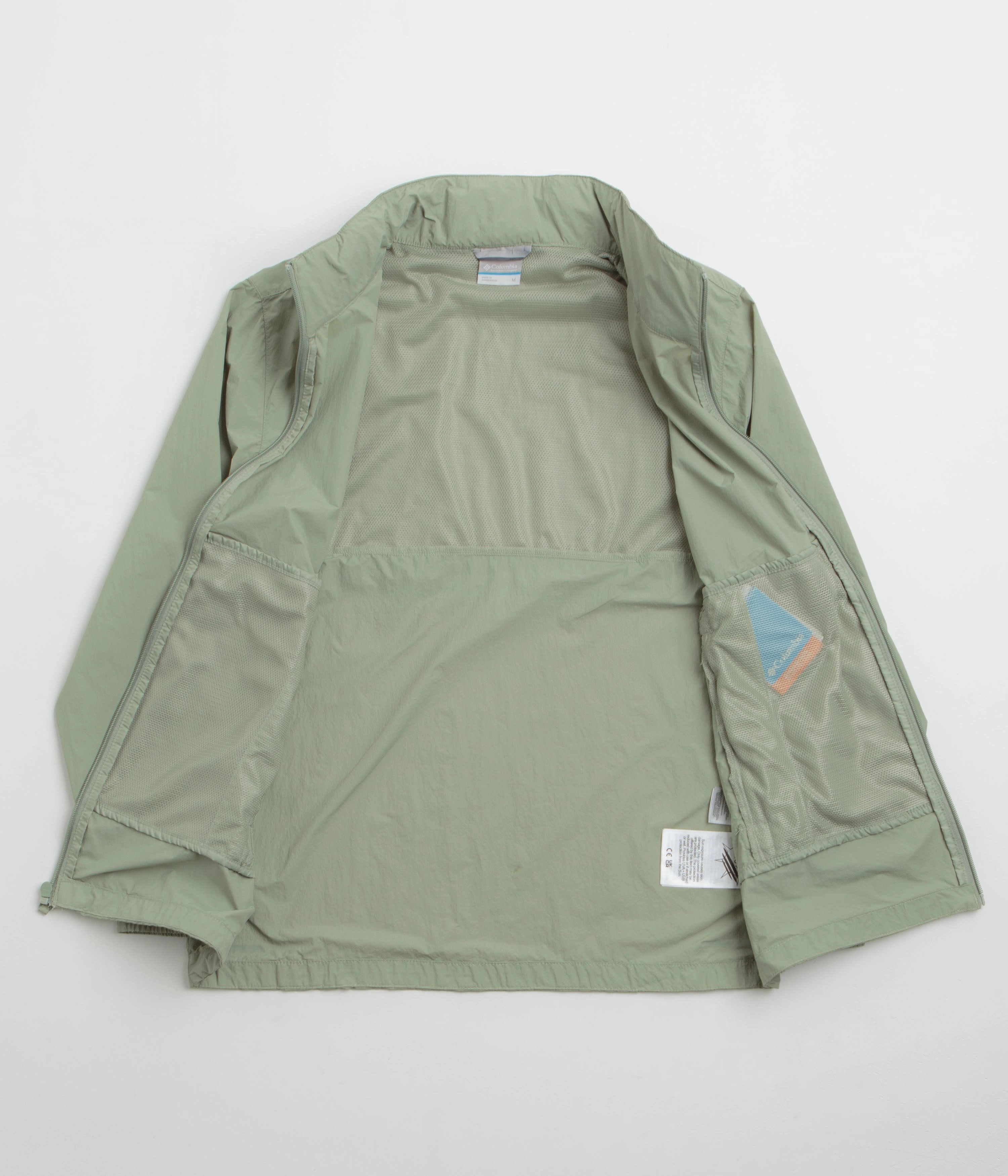 DoubleLayeredEdges Columbia Loop Basin Windbreaker Jacket - Safari