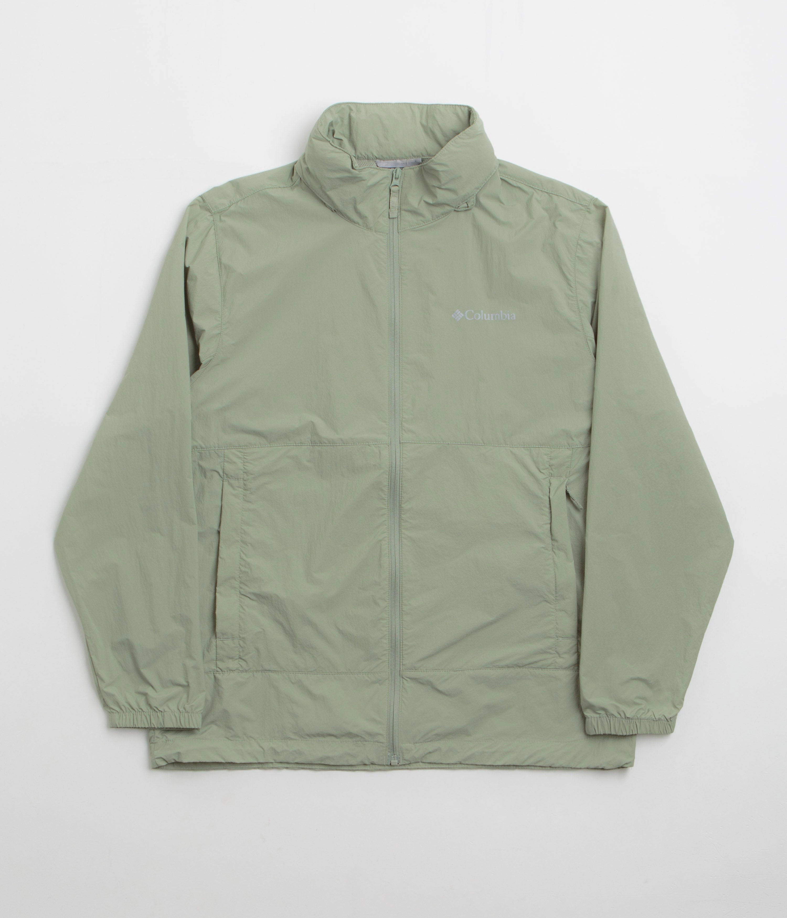 Quilted Lining Columbia Loop Basin Windbreaker Jacket - Safari