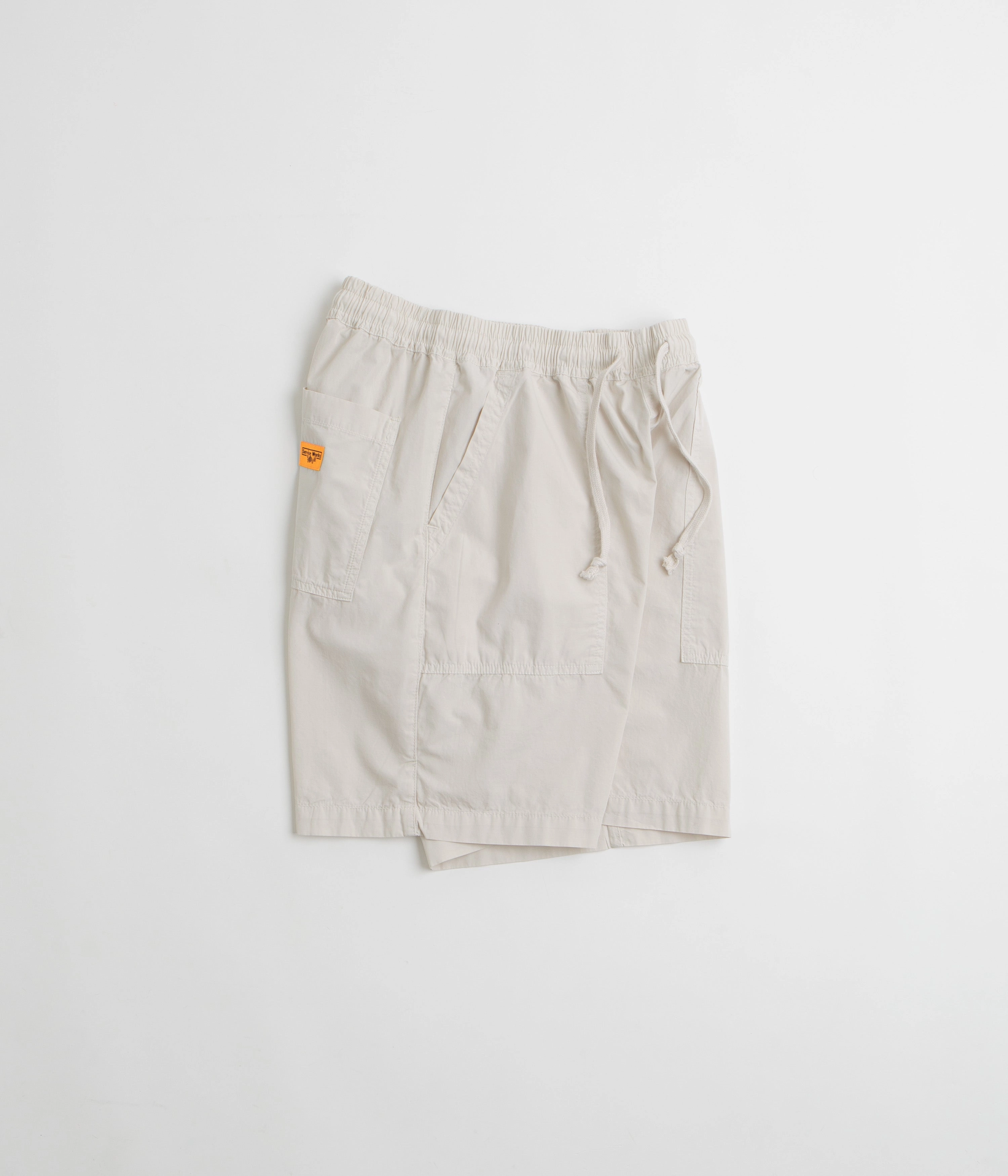 Service Works Poplin Chef Shorts - Salt custom-made Durable Material