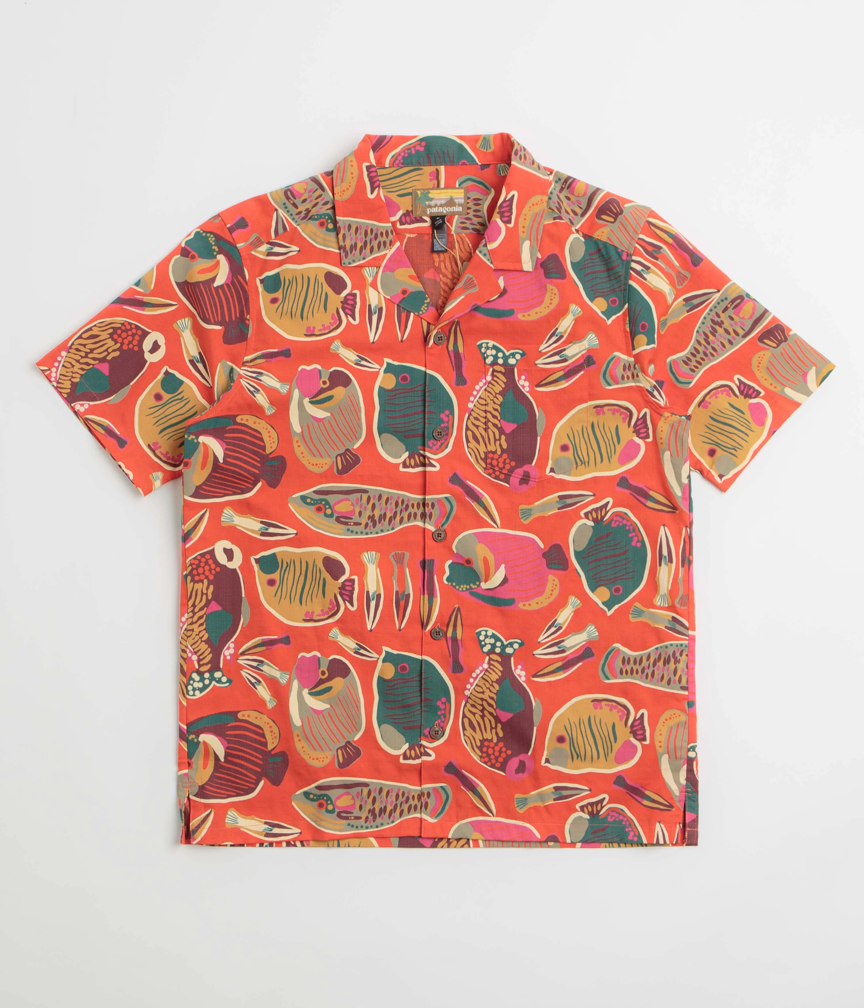 Patagonia Tidal Threads Camp Shirt - Wrasse: Pollinator Orange Streetwear