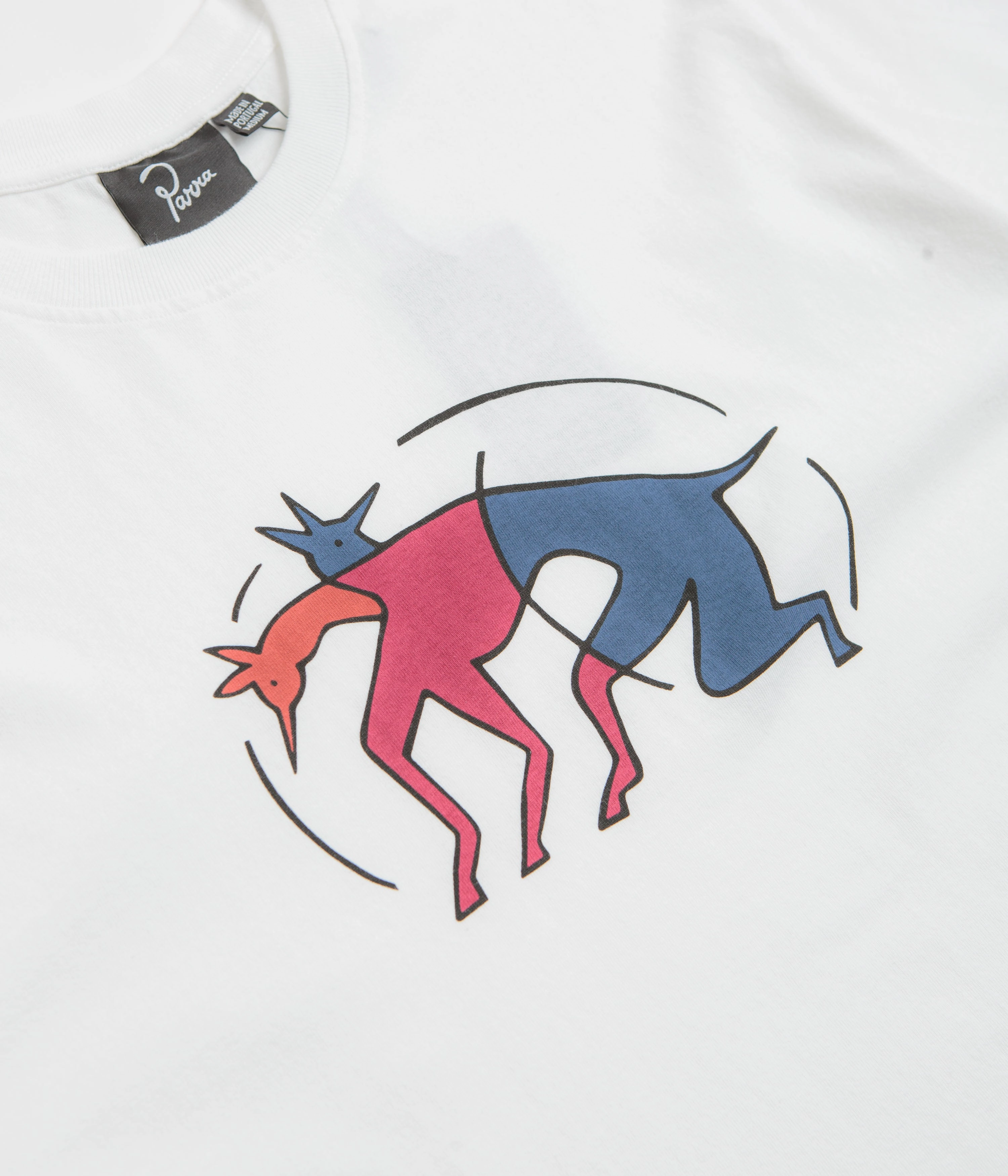 Layered Neckline by Parra The Zoomies T-Shirt - White