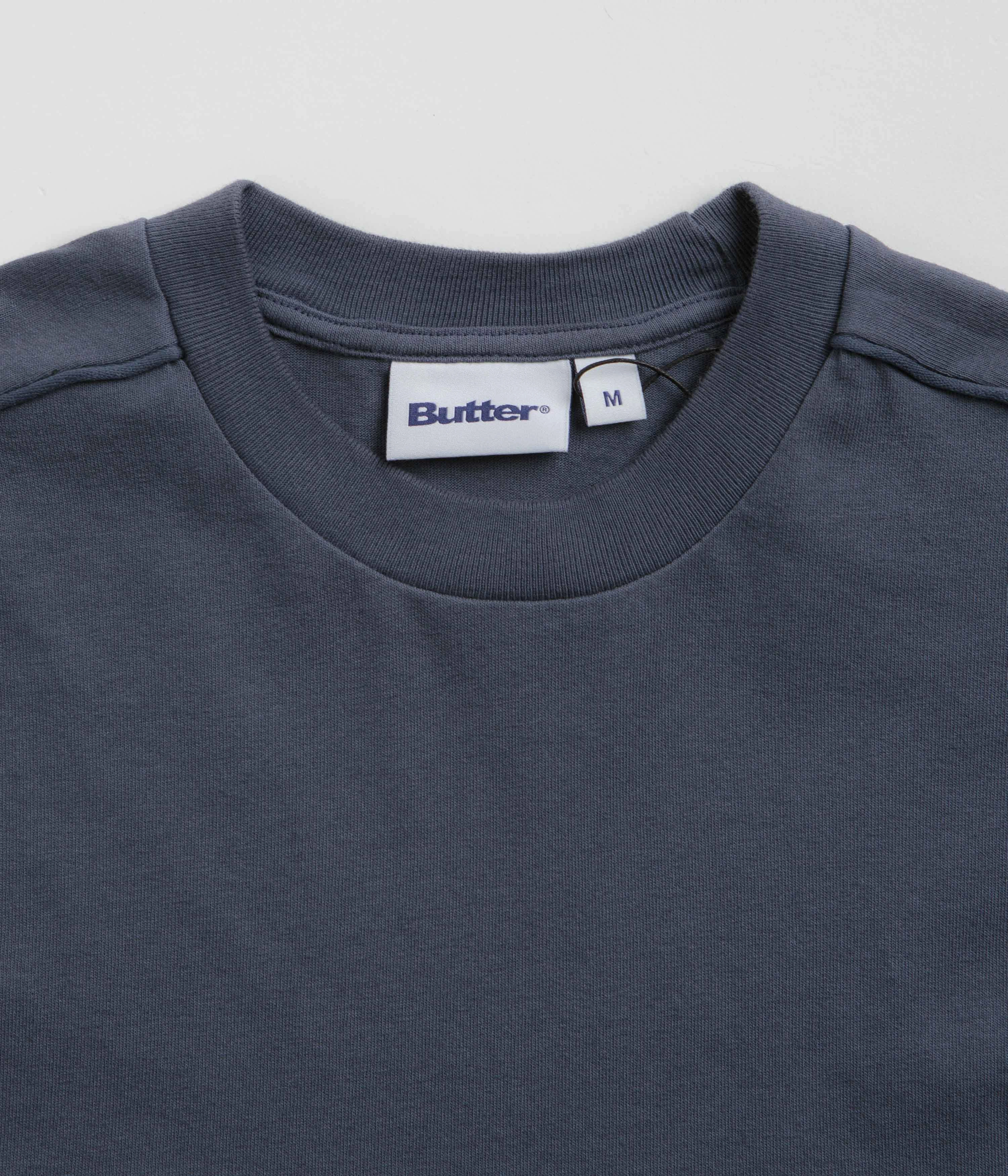 SeamlessSidePanels Butter Goods Movement T-Shirt - Denim