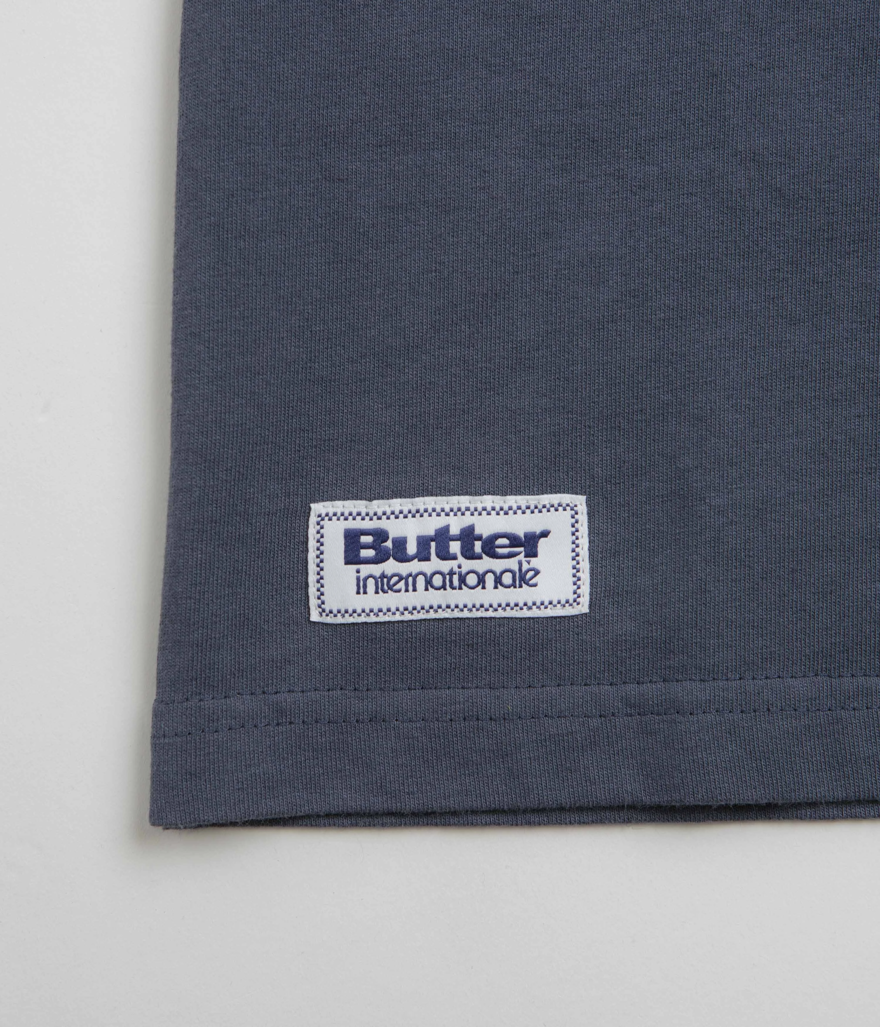 Biodegradable Textile SoftenedTexturedWeave Butter Goods Movement T-Shirt - Denim