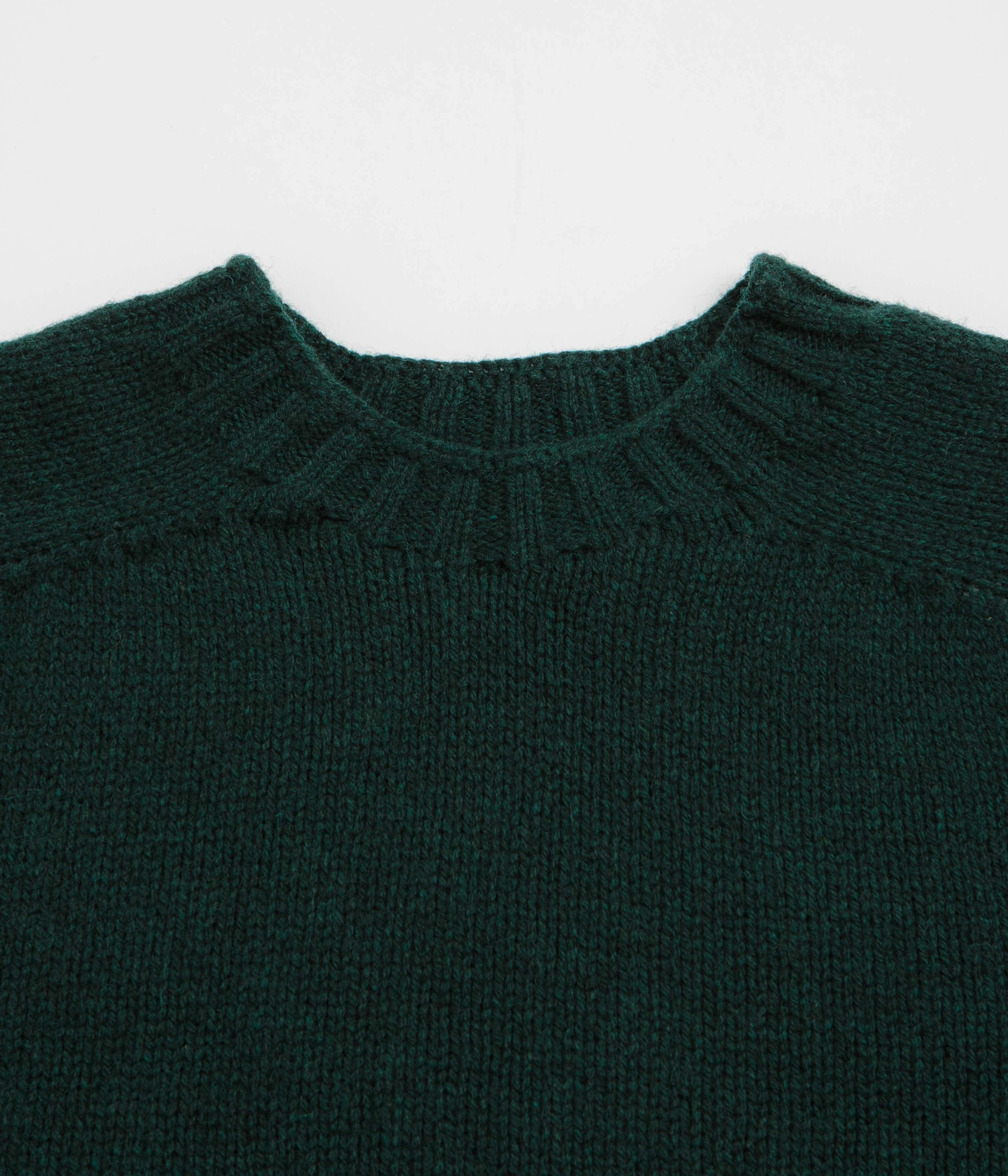 Knitted Design Chilly Fit Wear Howlin' Boxy Space Sweatshirt - Bottle