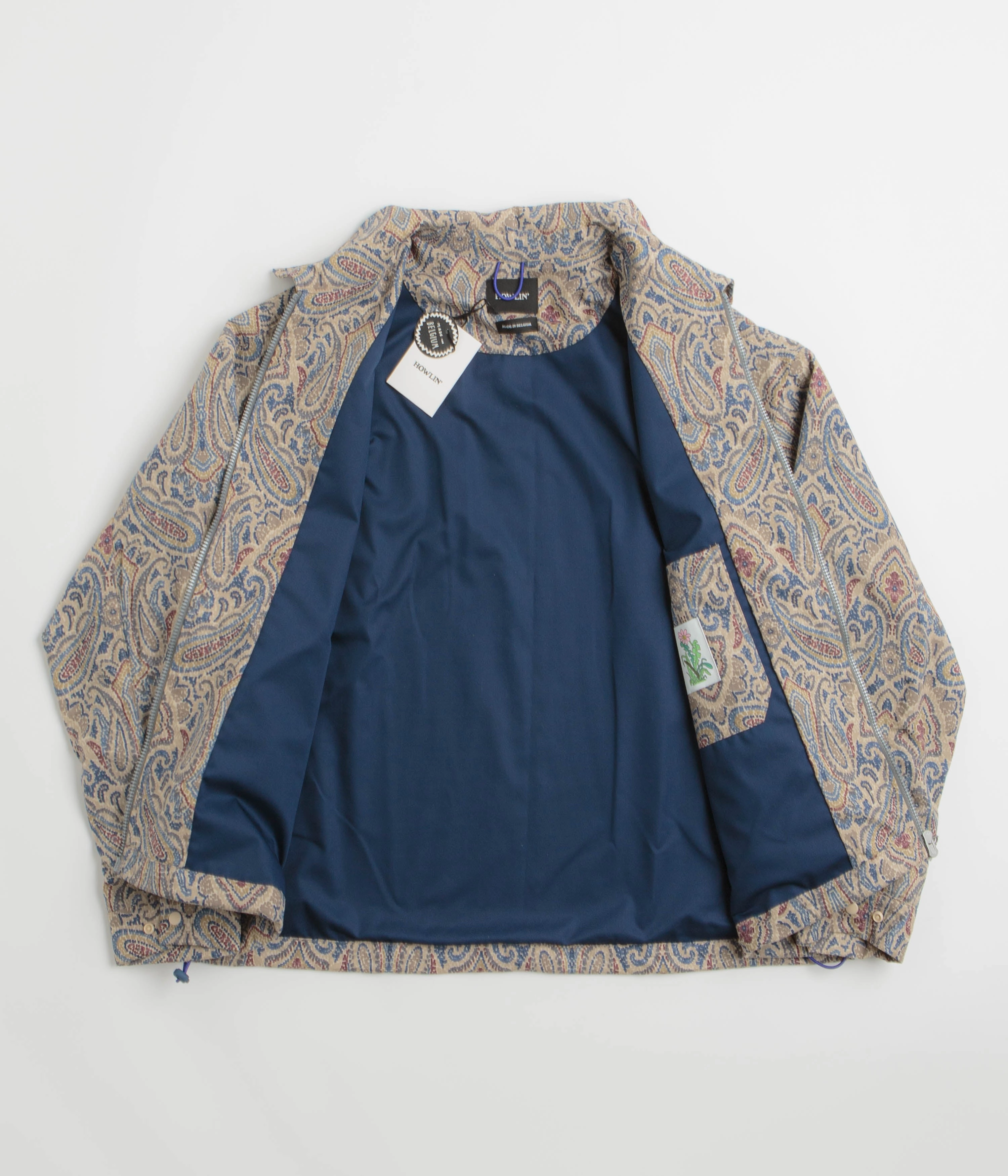 RubberizedTrim WaterRepellent Finish Howlin' Boxy Swing Fantasy Jacket - Sand Psych Paisley