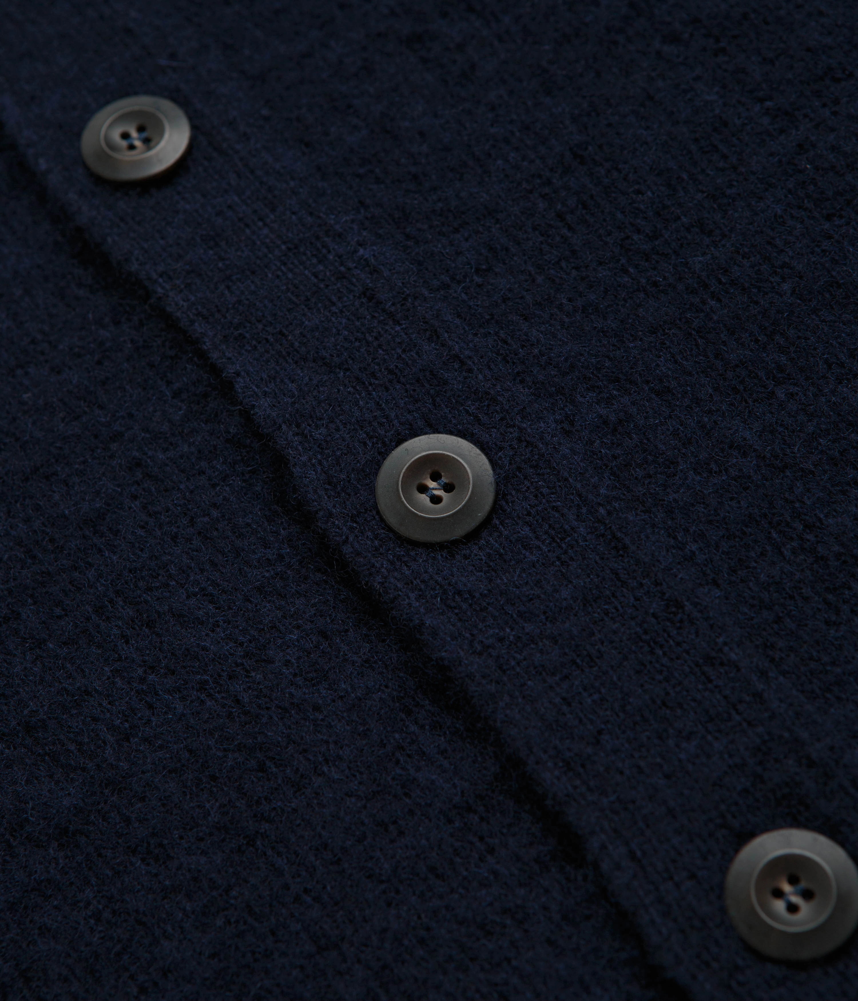 Breathable Textured Fabric Howlin' Four Eyes Cardigan - Navy