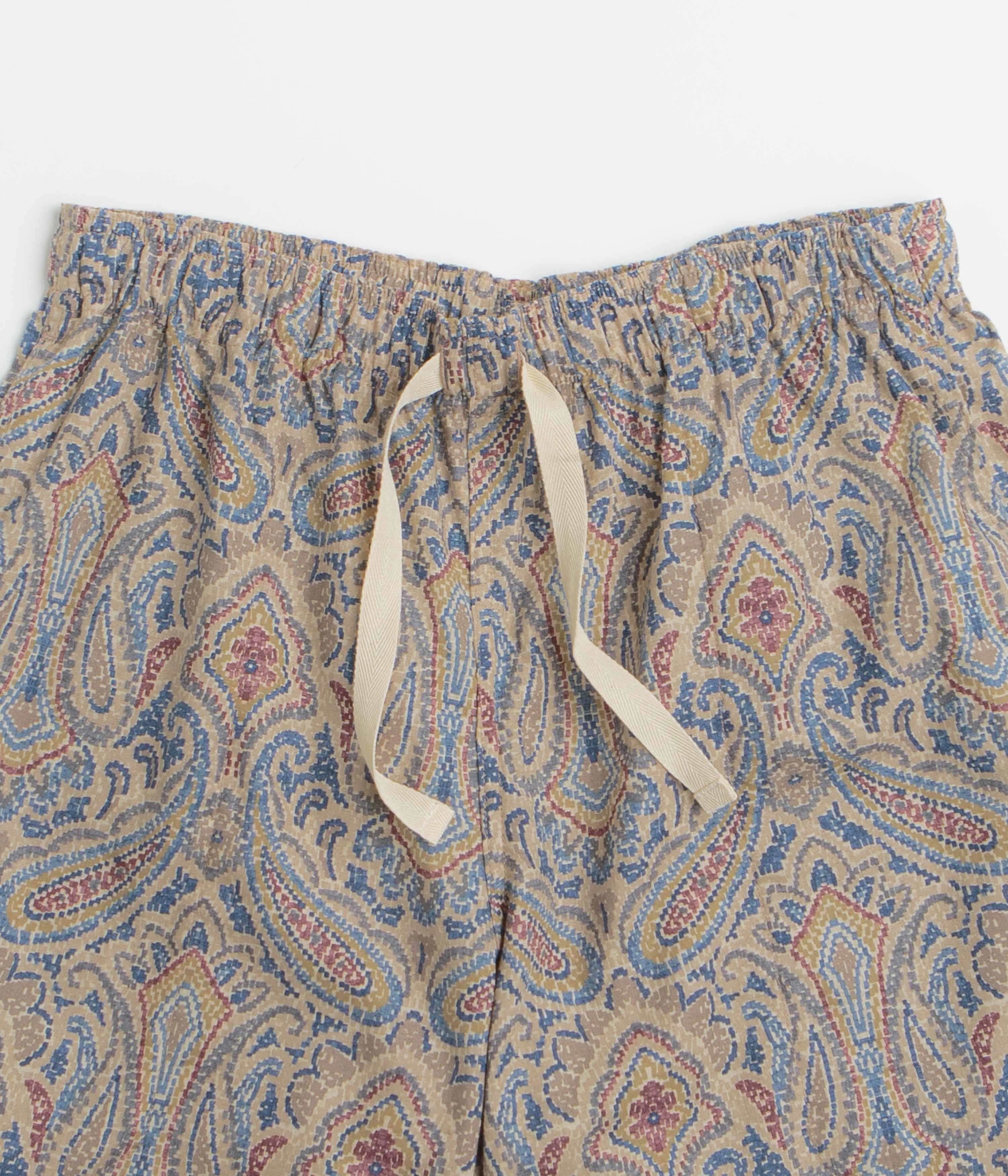 Howlin' Mindless Boogie Fantasy Shorts - Sand Psych Paisley Denim shorts